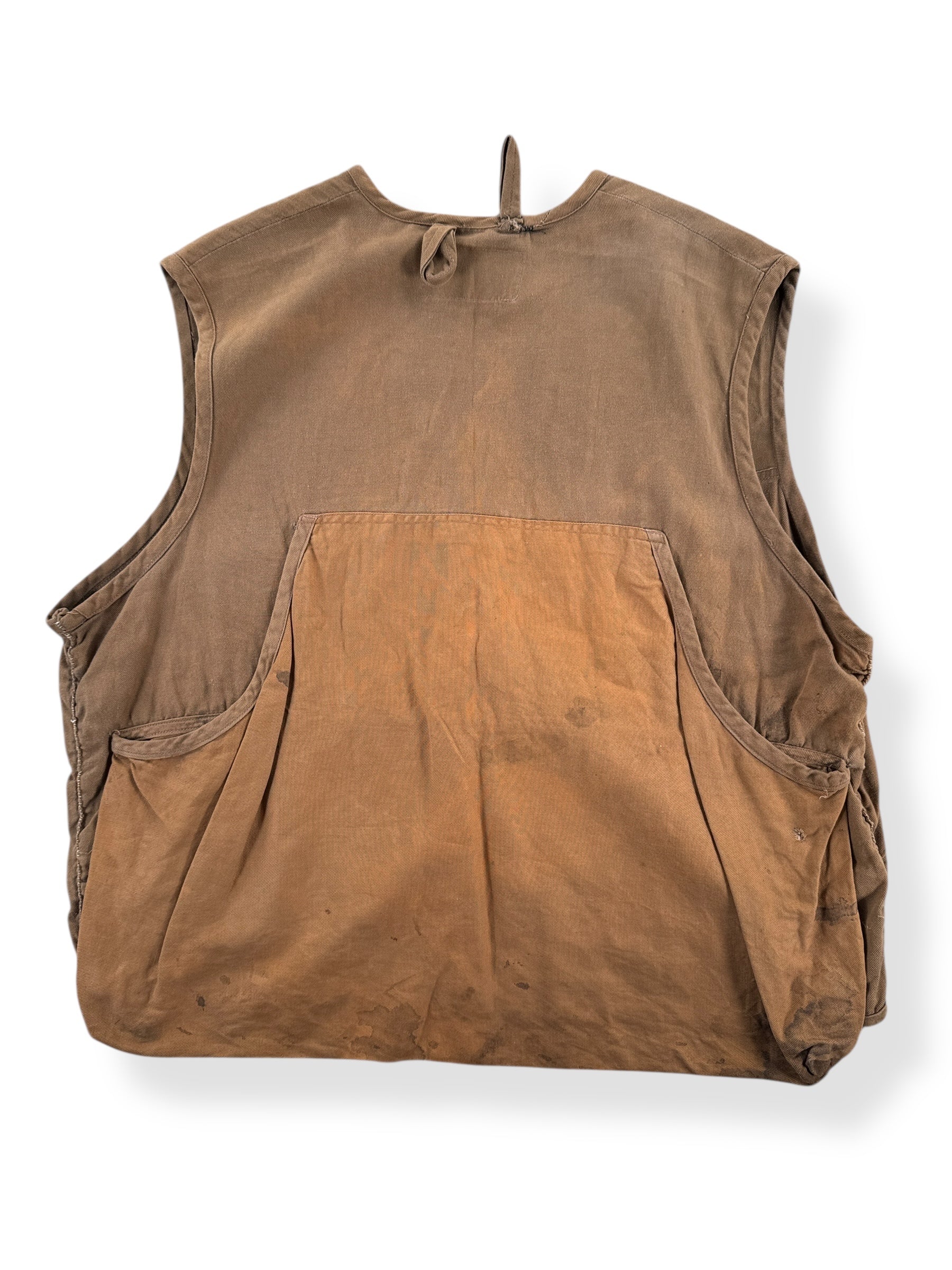 Back of Vintage 60's Era Caliber Hunting Vest SZ L