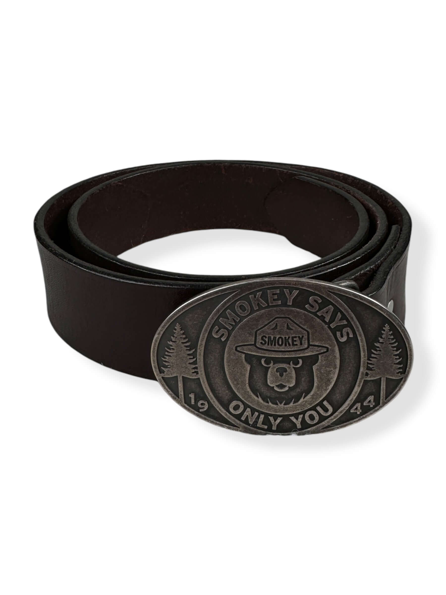 Front View of Filson X Smokey The Bear Belt W32