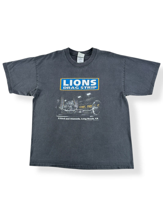 Front of Vintage Lions Drag Strip Tee SZ XL