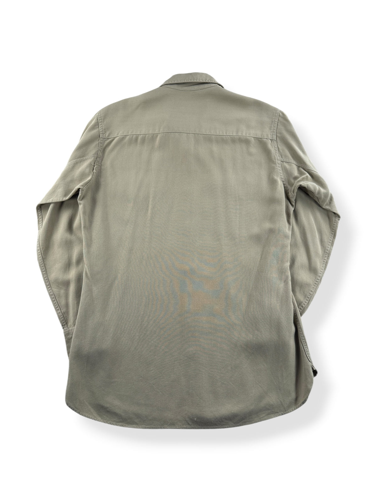 Back of Vintage Conqueror Tropical Army Shirt SZ L