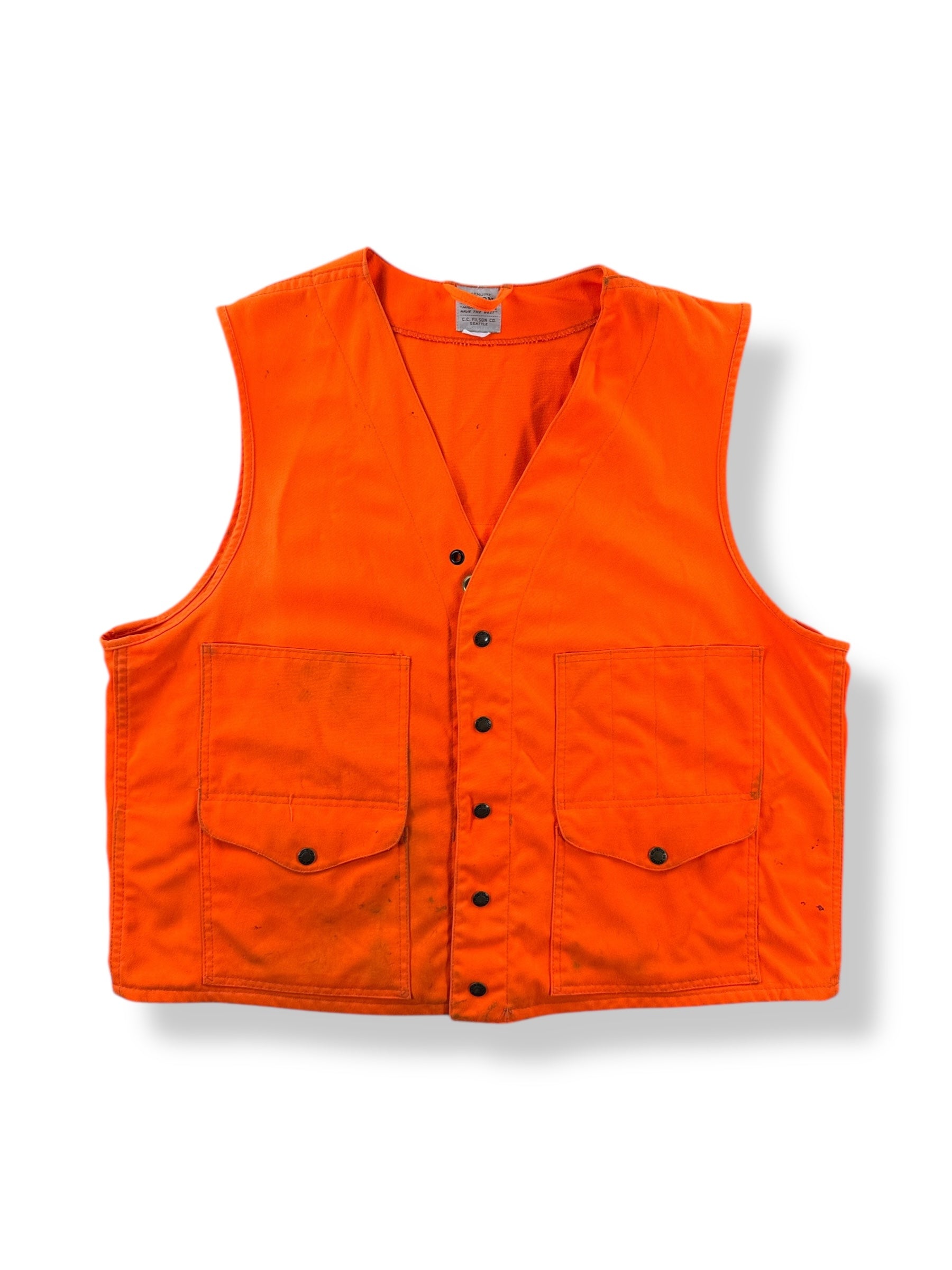 Front of Vintage Filson Safety Vest SZ XL