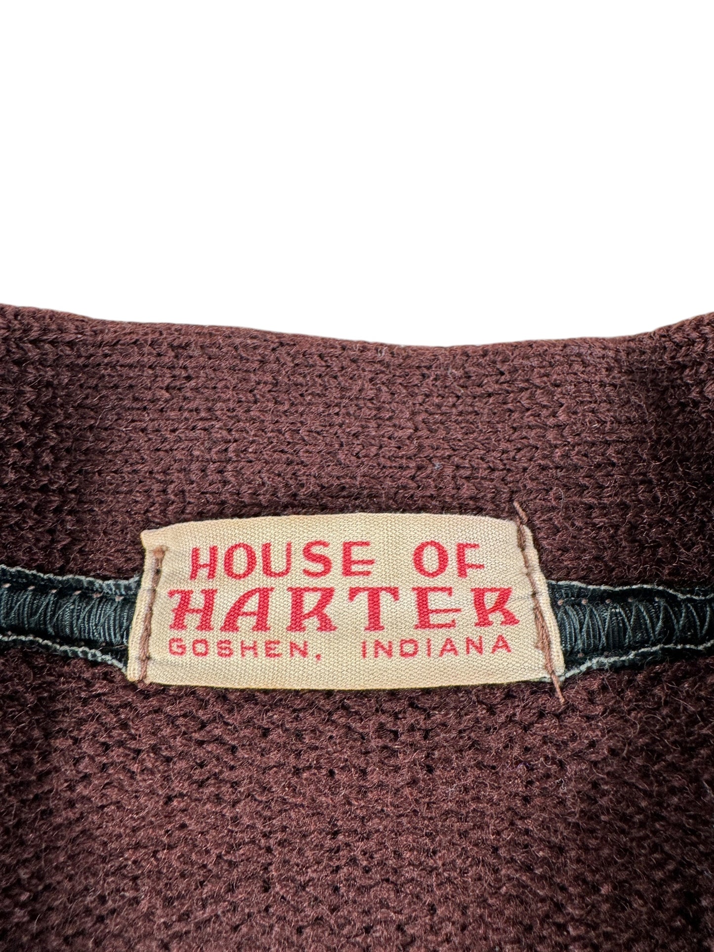 Label on Vintage Brown Letterman GHS Cardigan SZ XS - AS IS