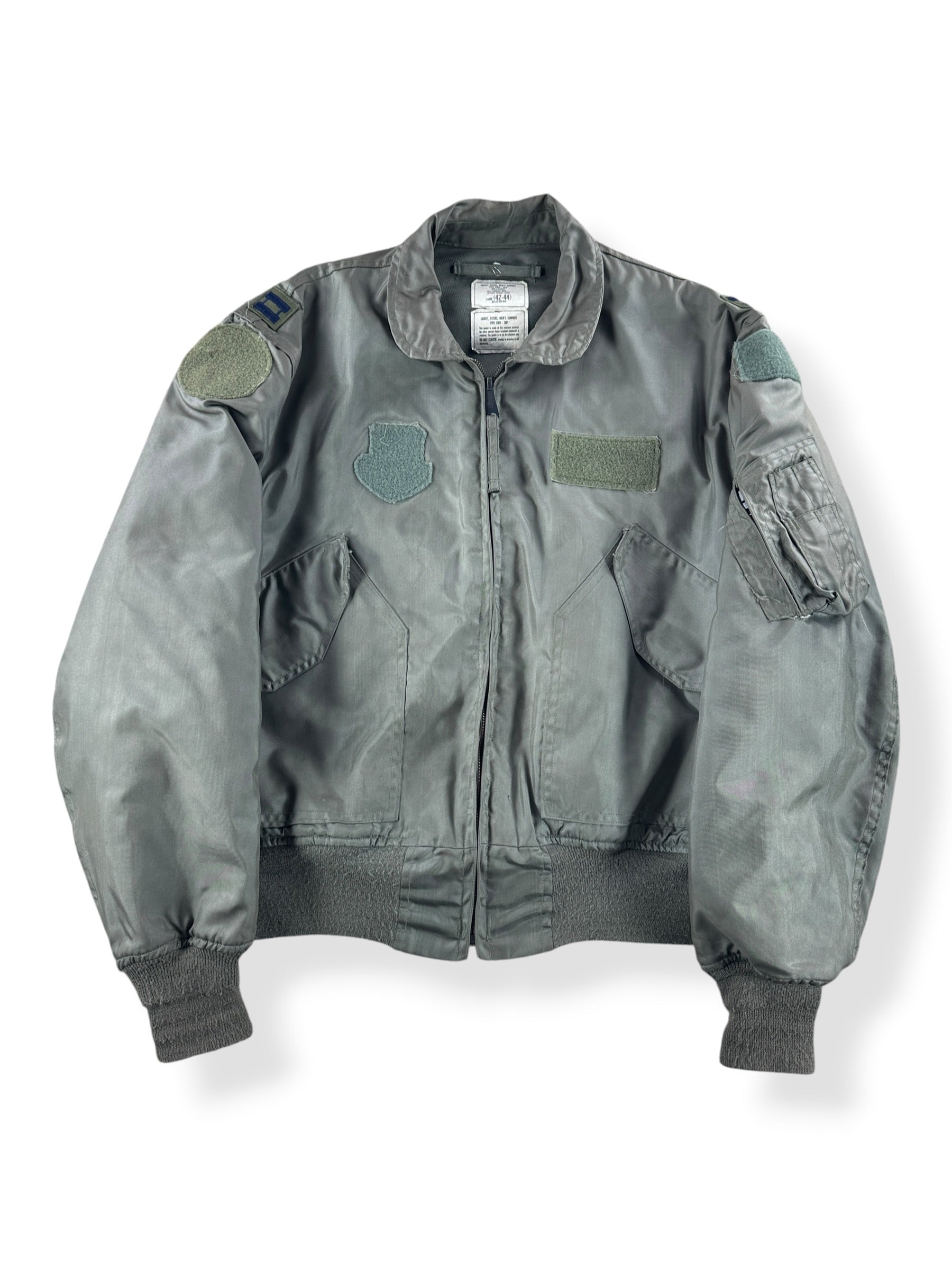 Front of Vintage CWU Military Flight Jacket SZ L
