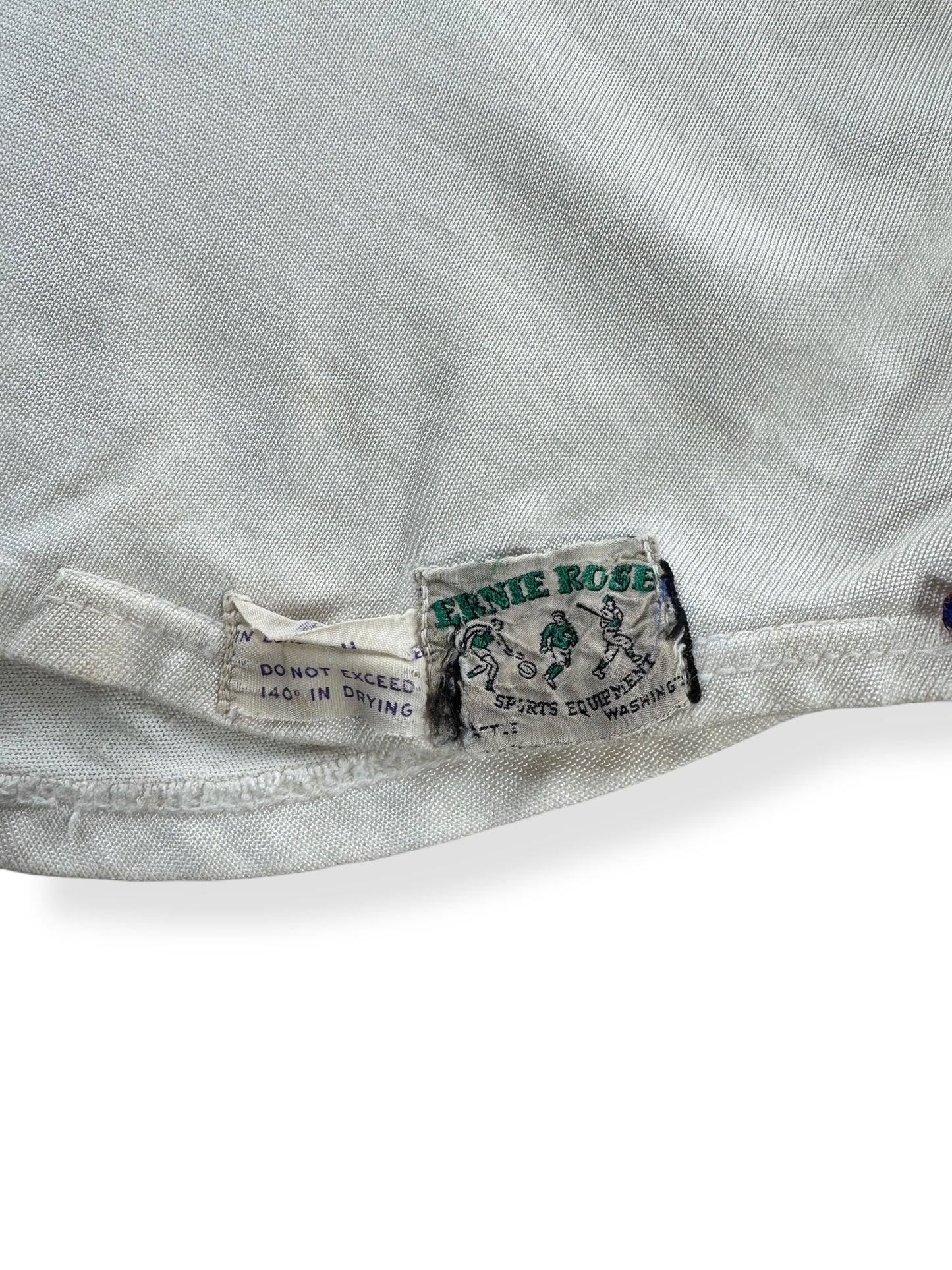 Tag on Vintage Ernie Rose "41" Durene Jersey SZ L