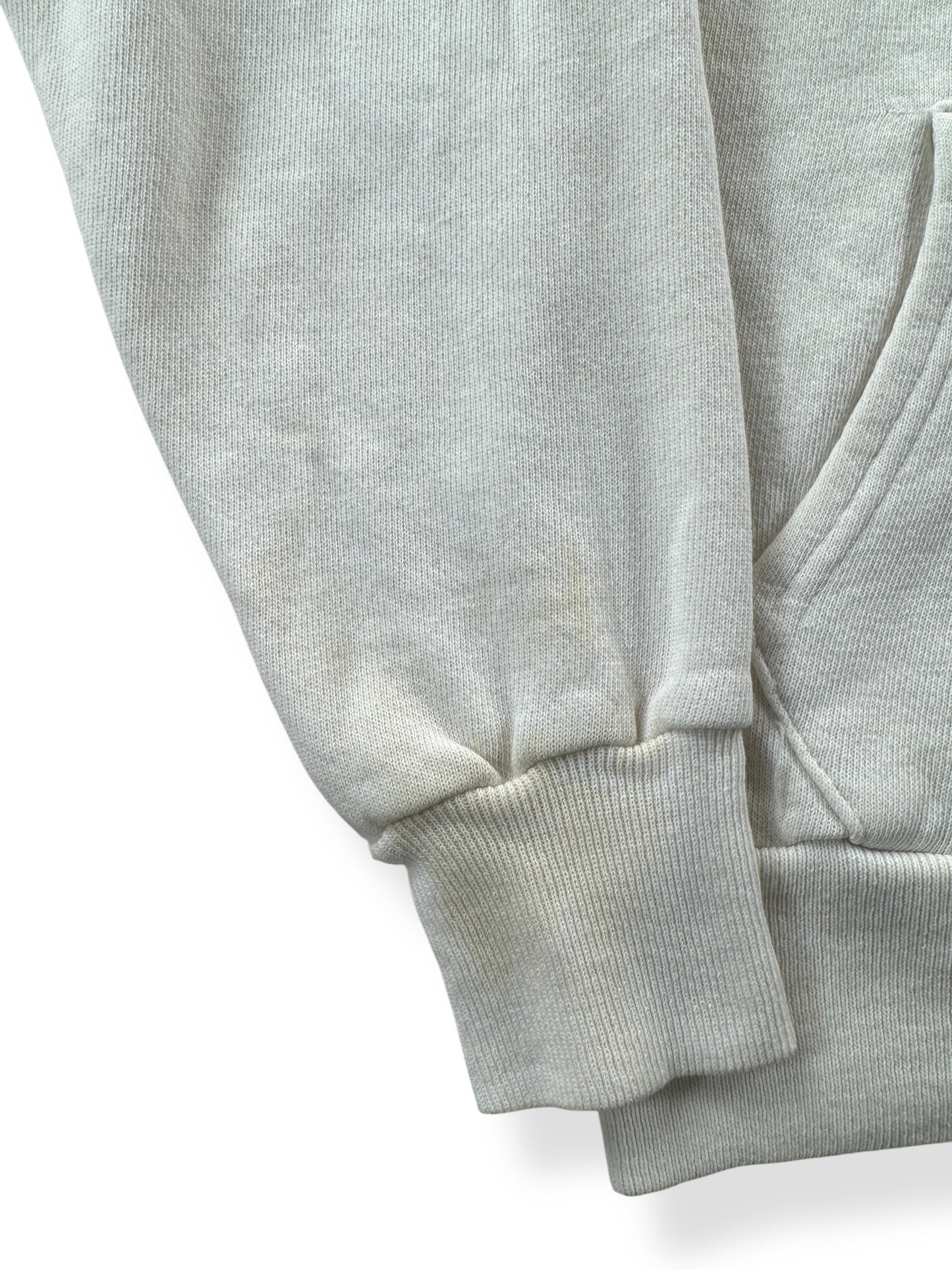 Staining on Vintage Wesley College Flocked Hoodie SZ S (Fits XS)