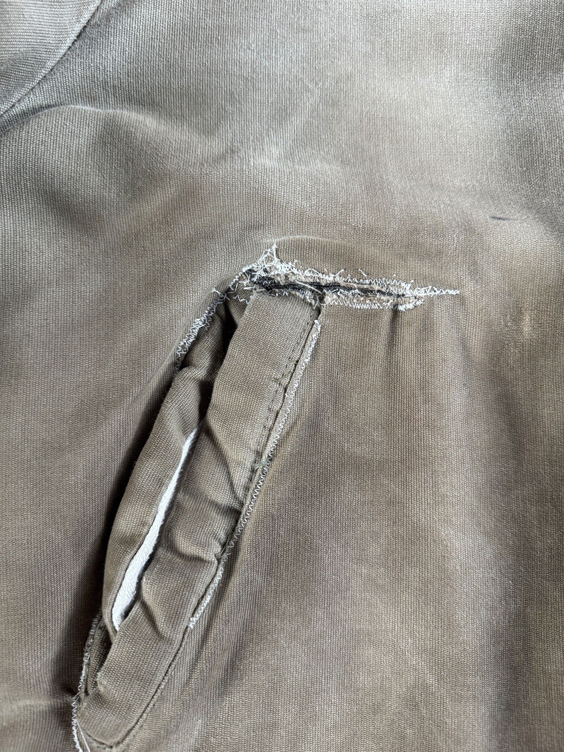Repair on Vintage Salty Civilian N-1 Deck Jacket SZ XXL