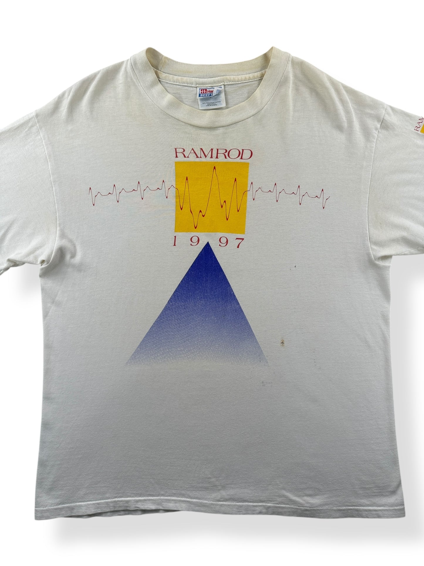 Front Close Up of Vintage Ramrod Band Tee SZ L