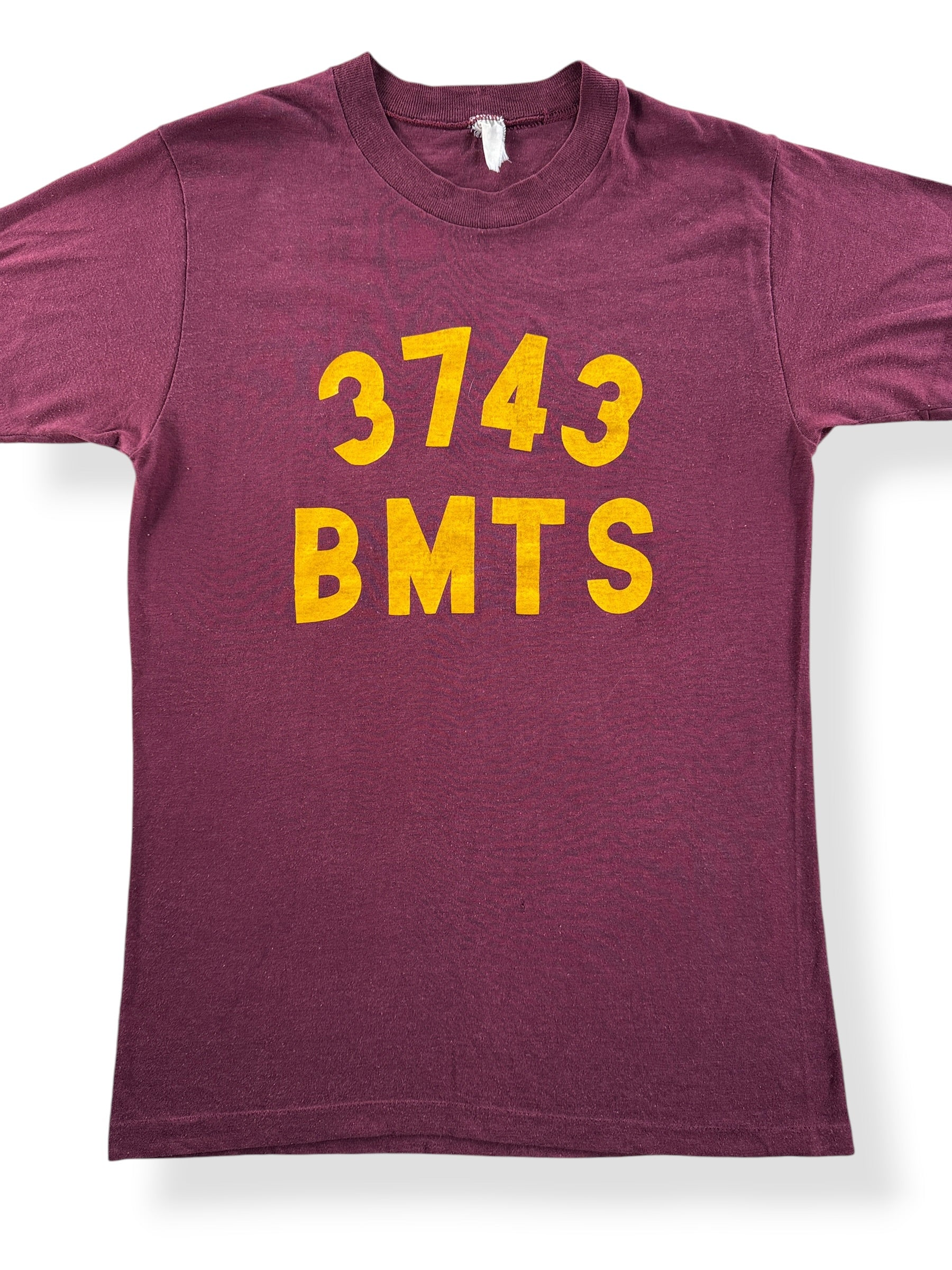 Front Close Up of Vintage 3743 BMTS Tee SZ S