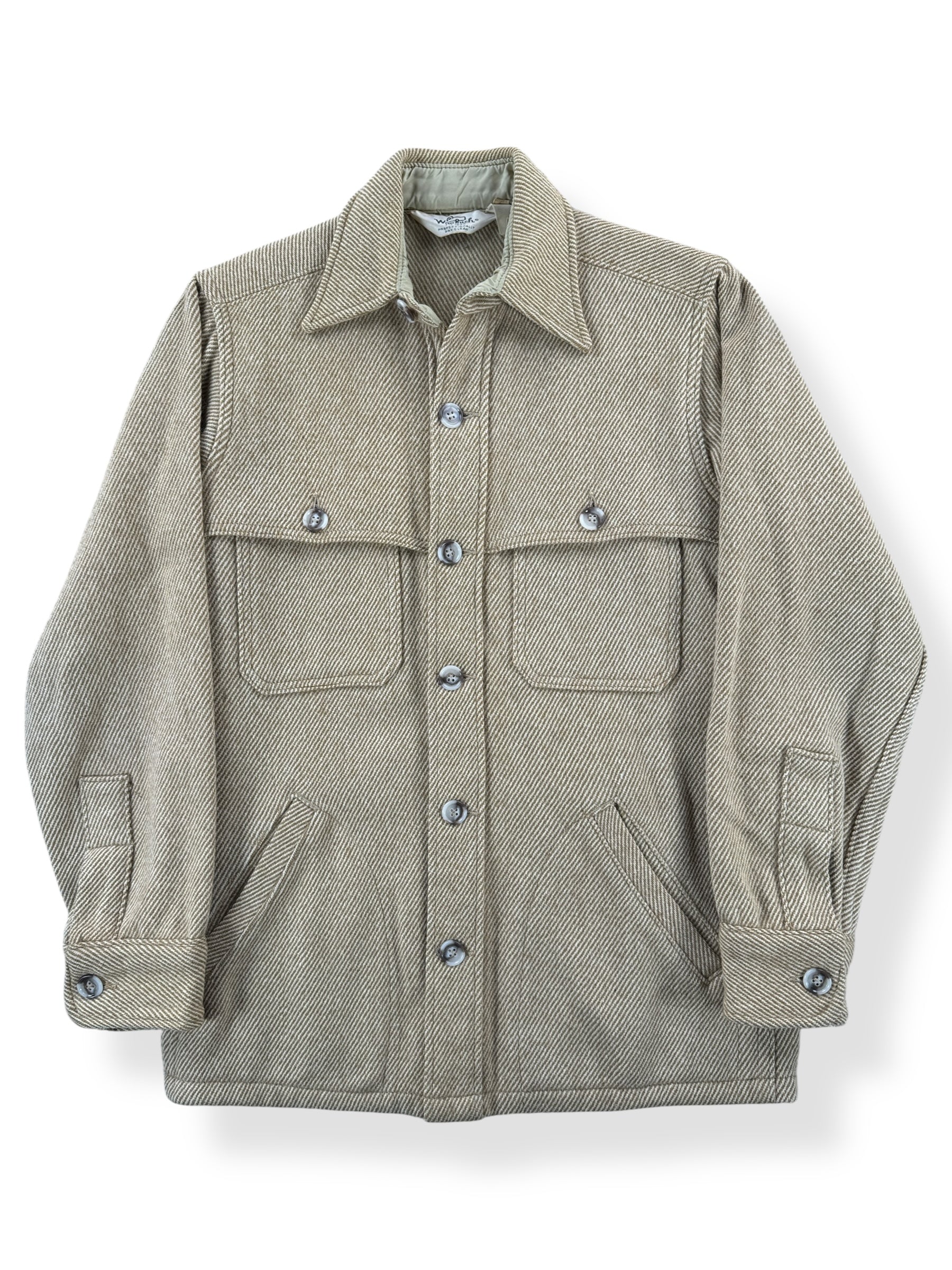 Front of Vintage Woolrich Halibut Cape Coat SZ S