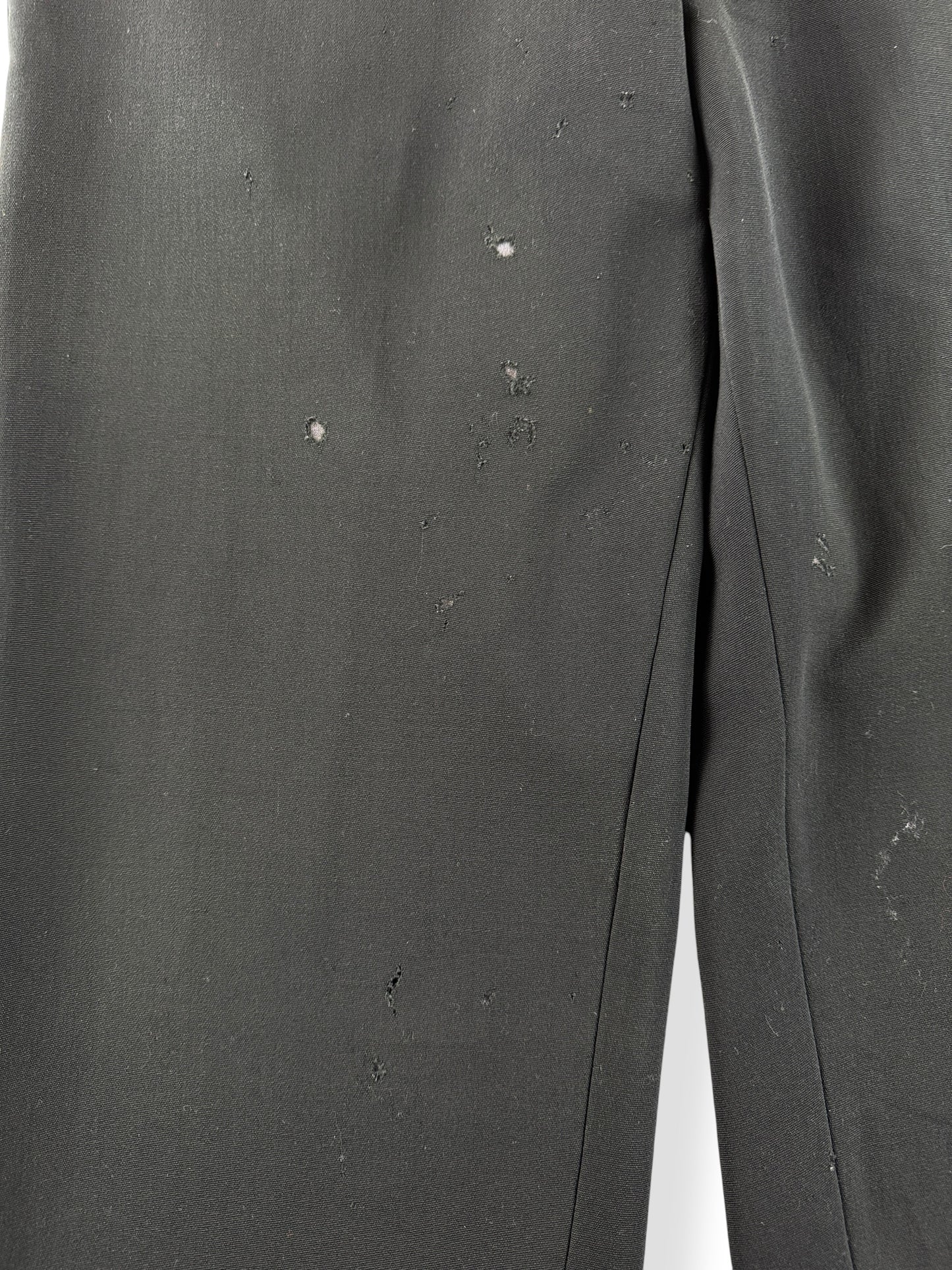 Holes on Vintage Early 20th Century Buckle Back Trousers W35