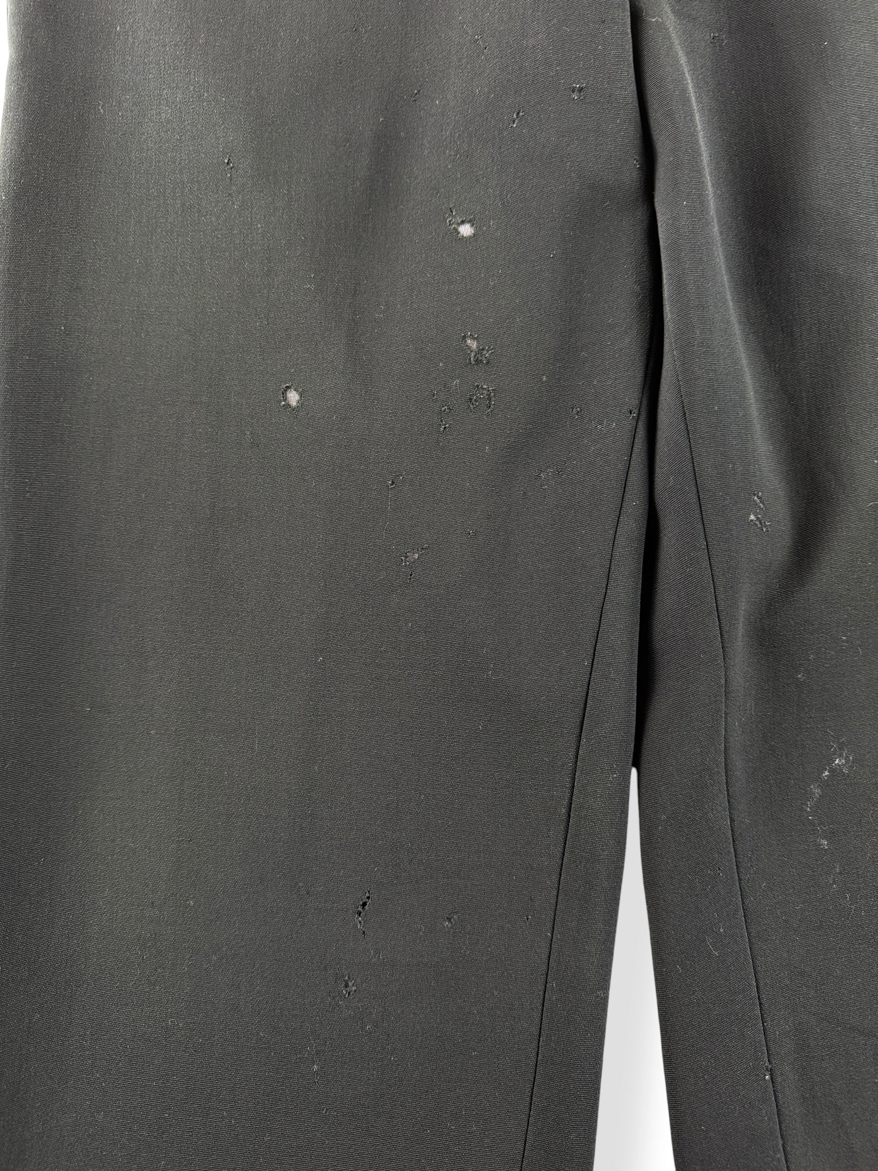 Holes on Vintage Early 20th Century Buckle Back Trousers W35