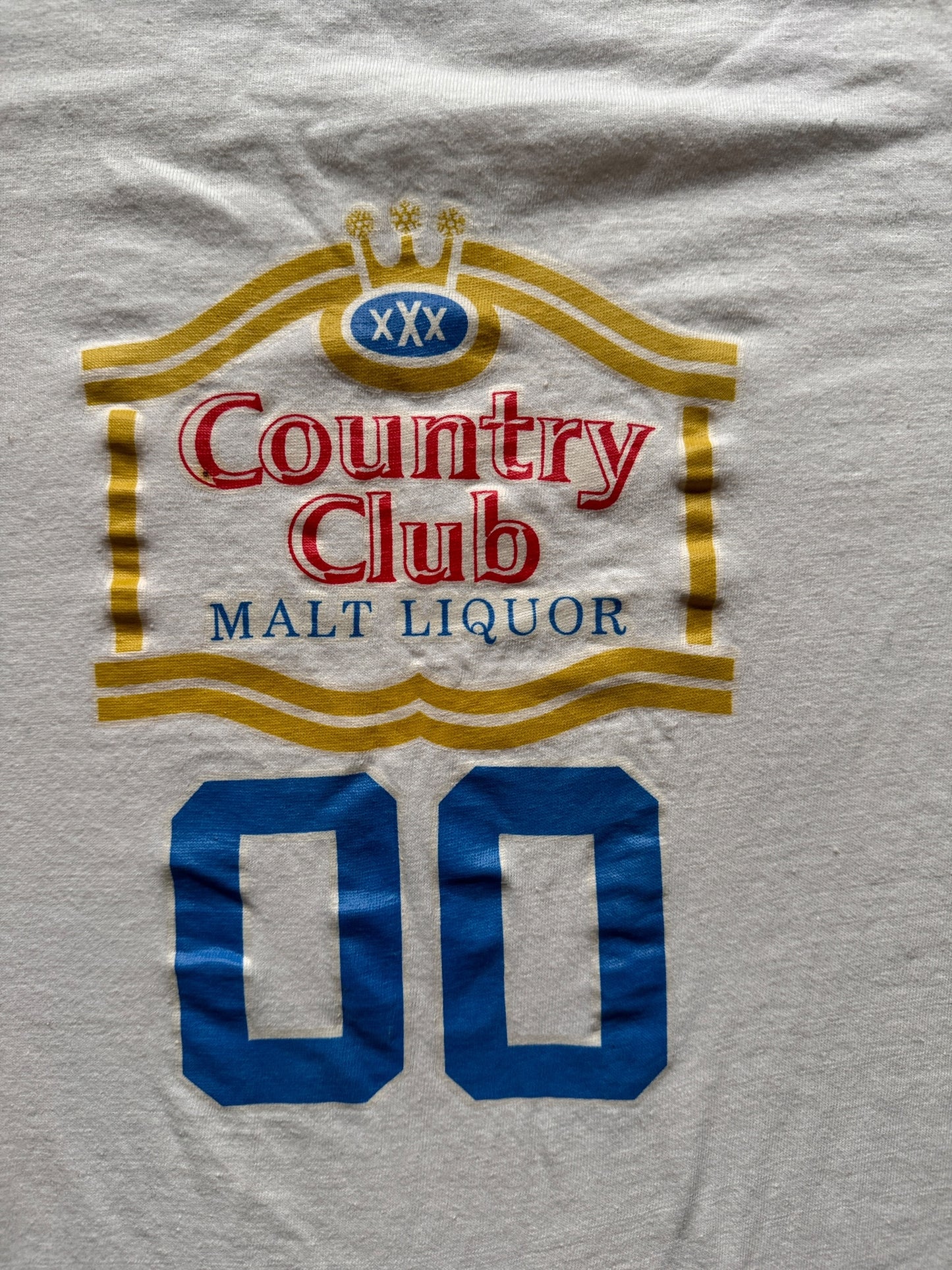 Graphic on Vintage Country Club Malt Liquor Tee SZ XL