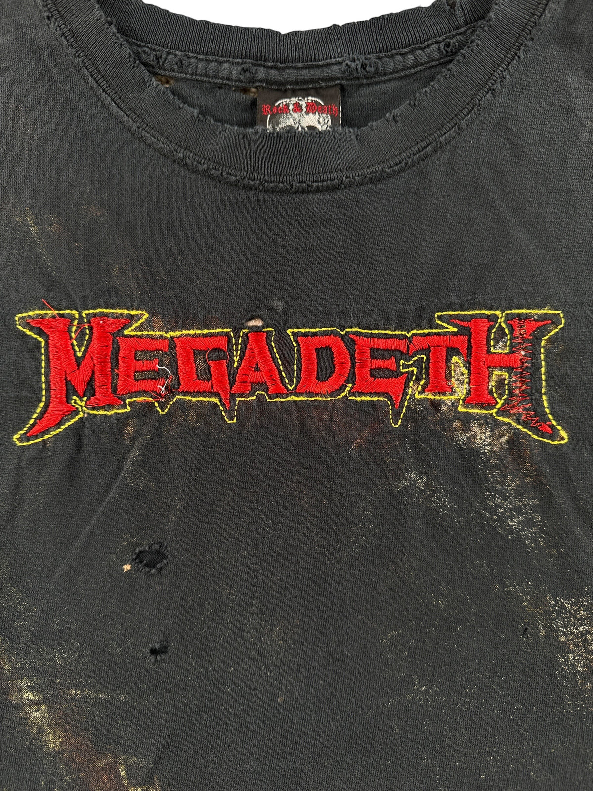 Text of Vintage Megadeth Thrashed Tee SZ M