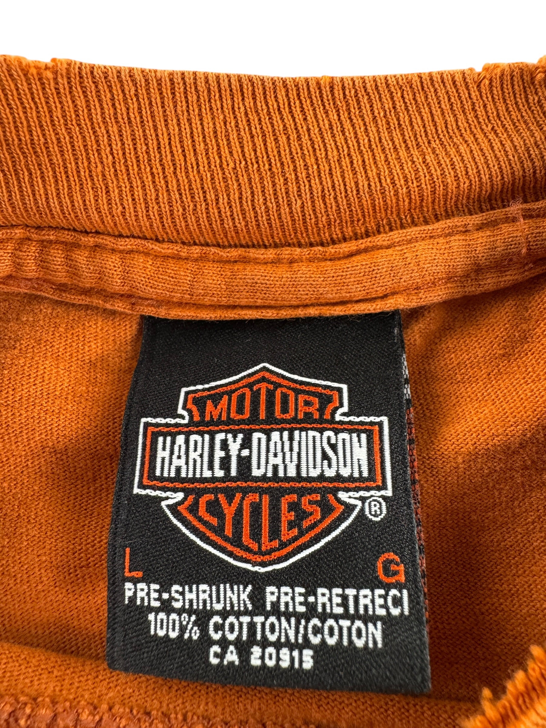 Tag on Vintage Harley Davidson Eagle LS Tee SZ L