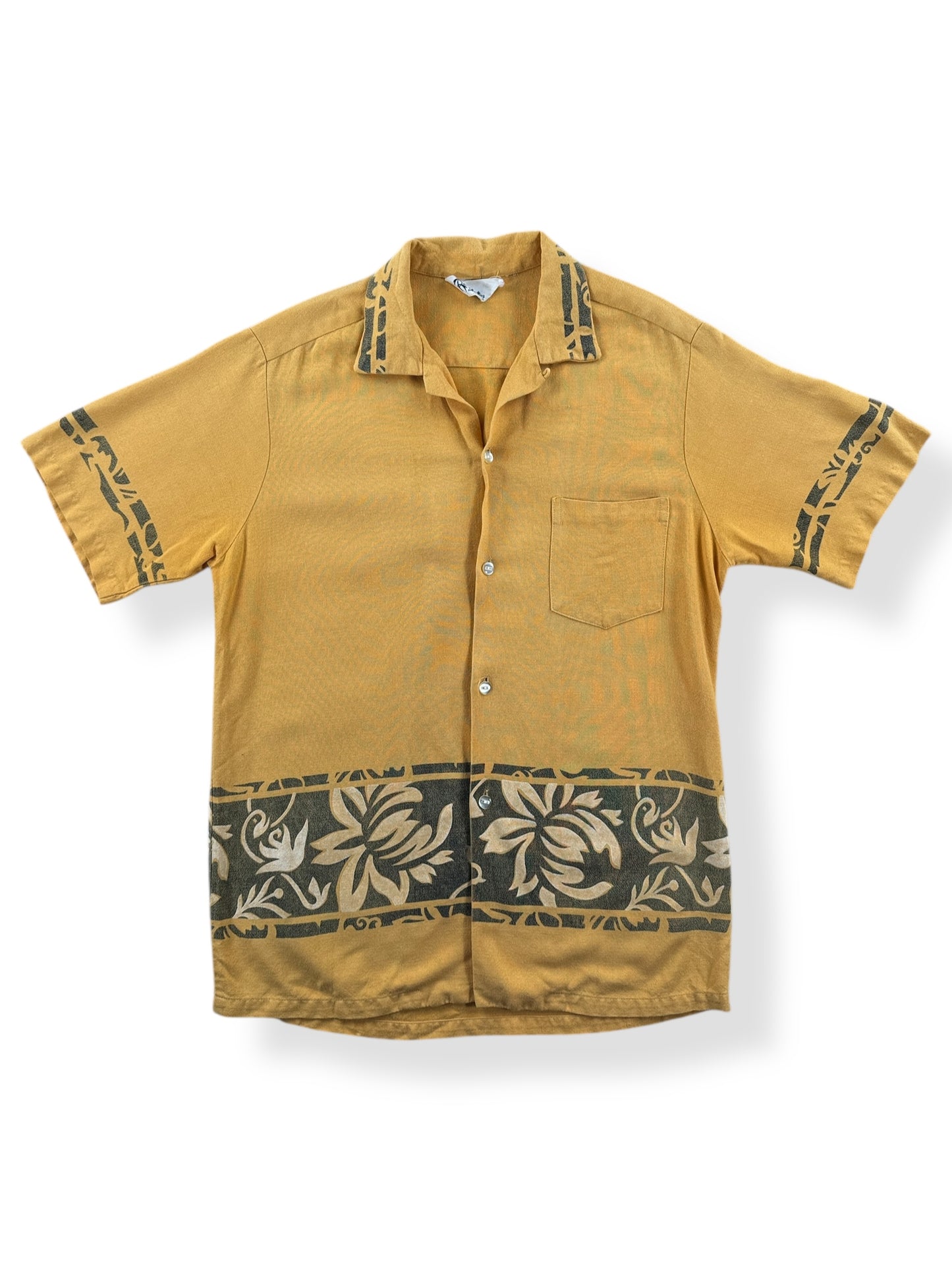 Front of Vintage Reef Aloha Shirt SZ S