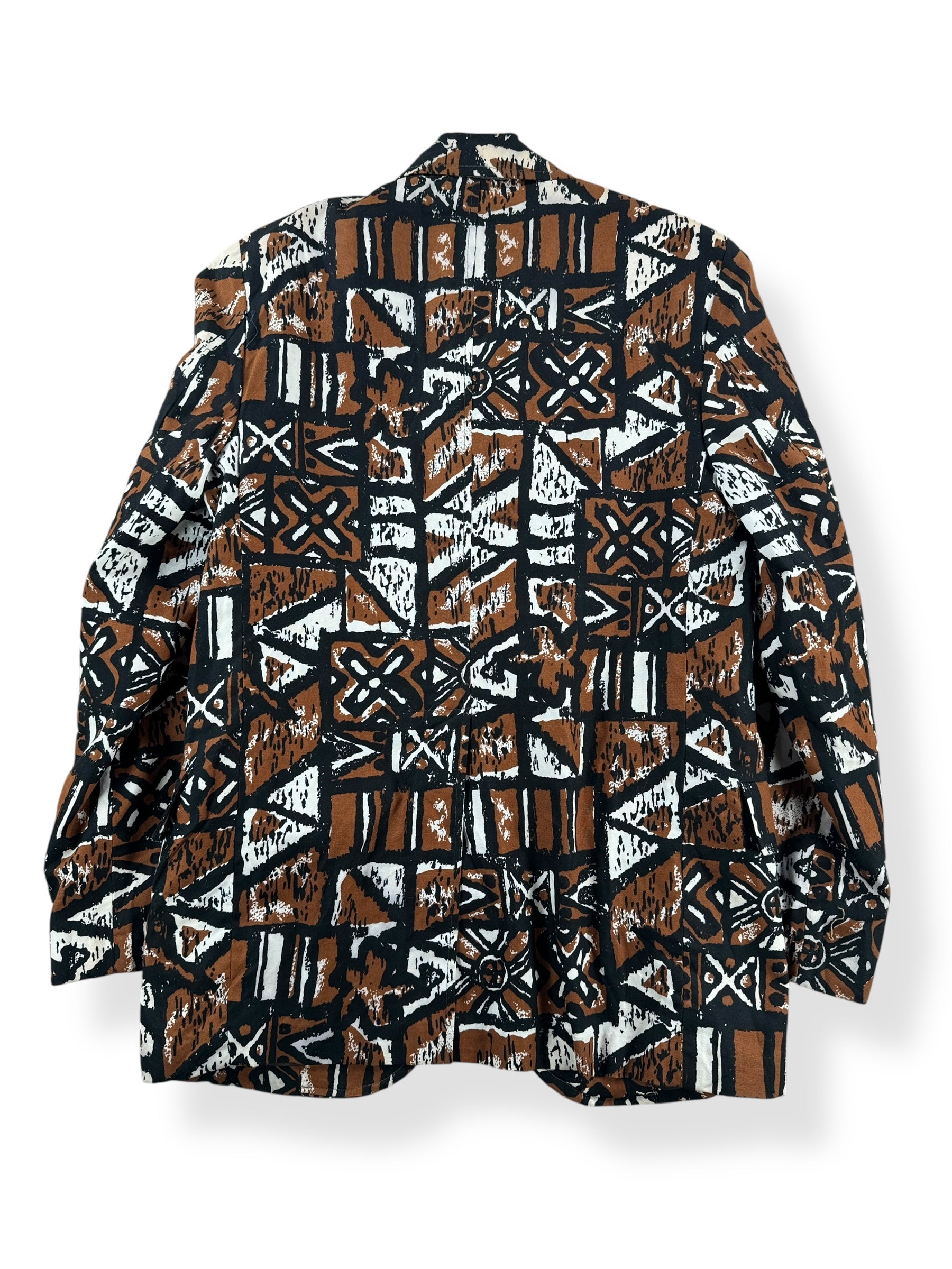 Back of Vintage Brown Sandwich Isles Jacket SZ 36