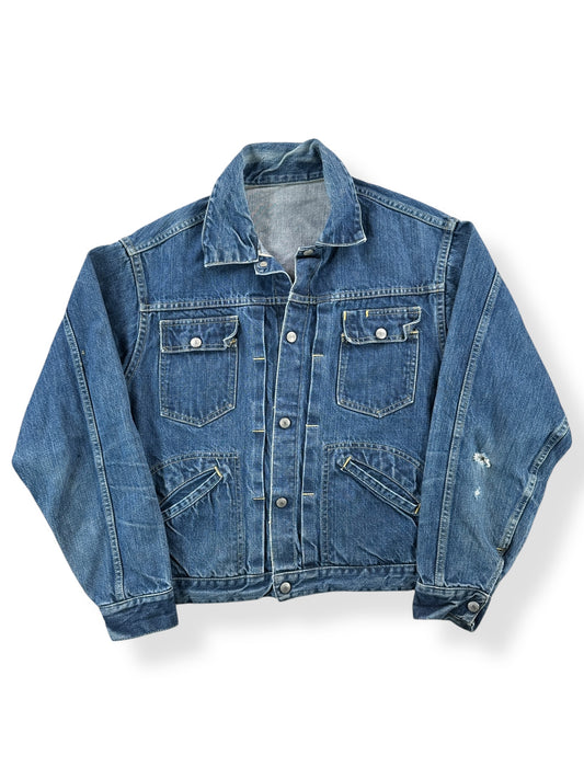 Front of Vintage Foremost Selvedge Denim Jacket SZ M