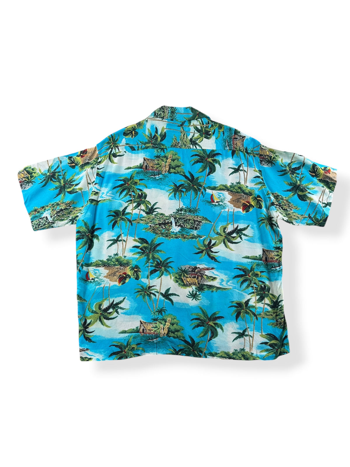Back of Vintage Kuonakakai Aloha Shirt SZ L