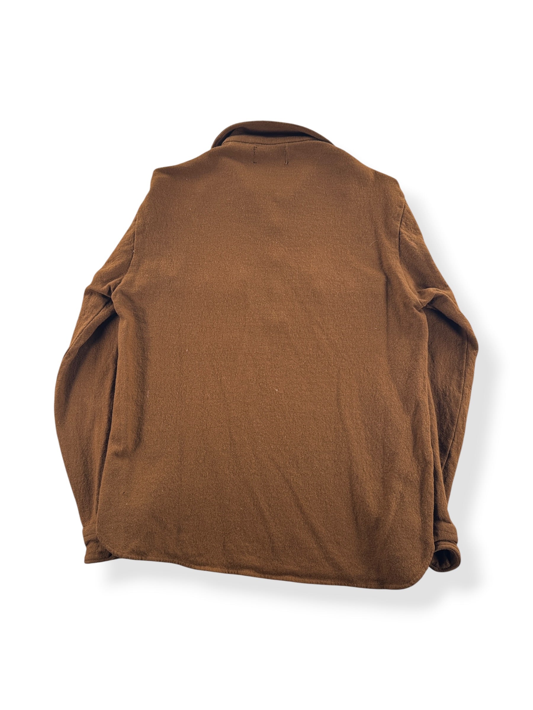 Back of Vintage Brown Pendleton Pull Over Flannel SZ M (Fits S)