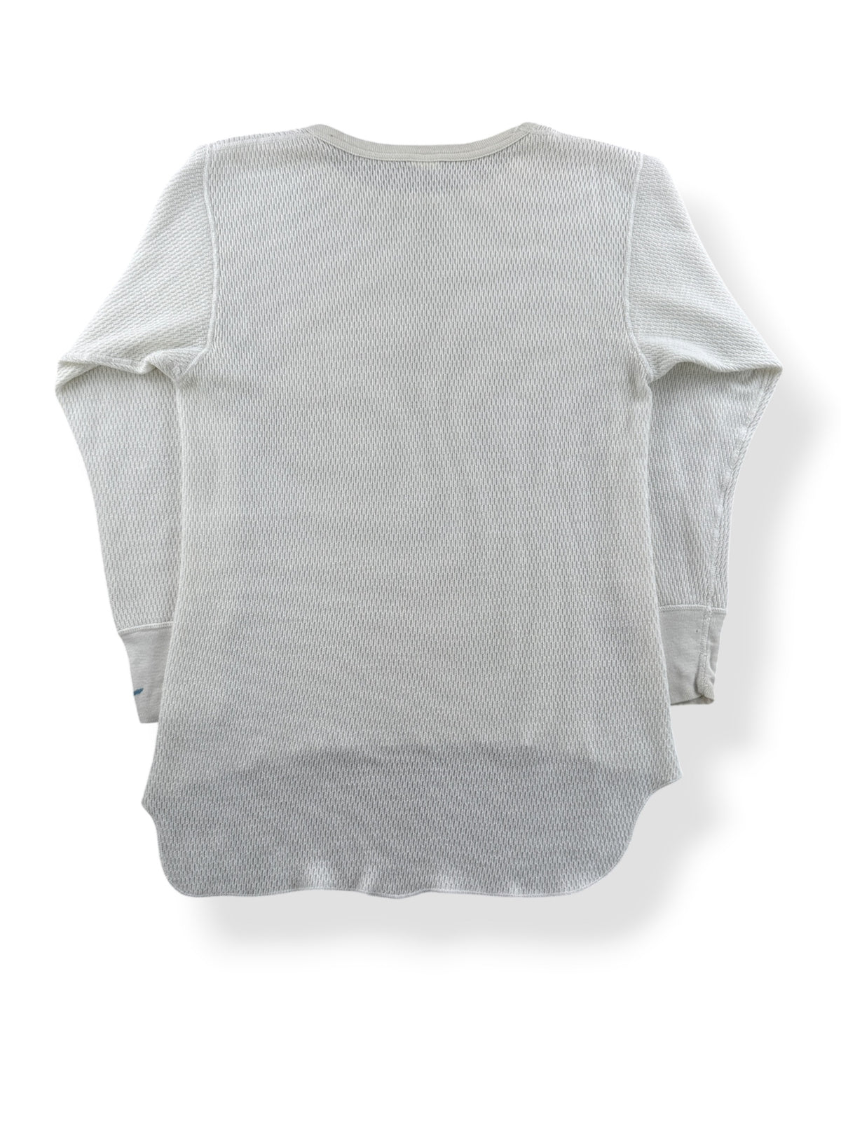 Back of Vintage 80s Waffle Thermal Shirt SZ M
