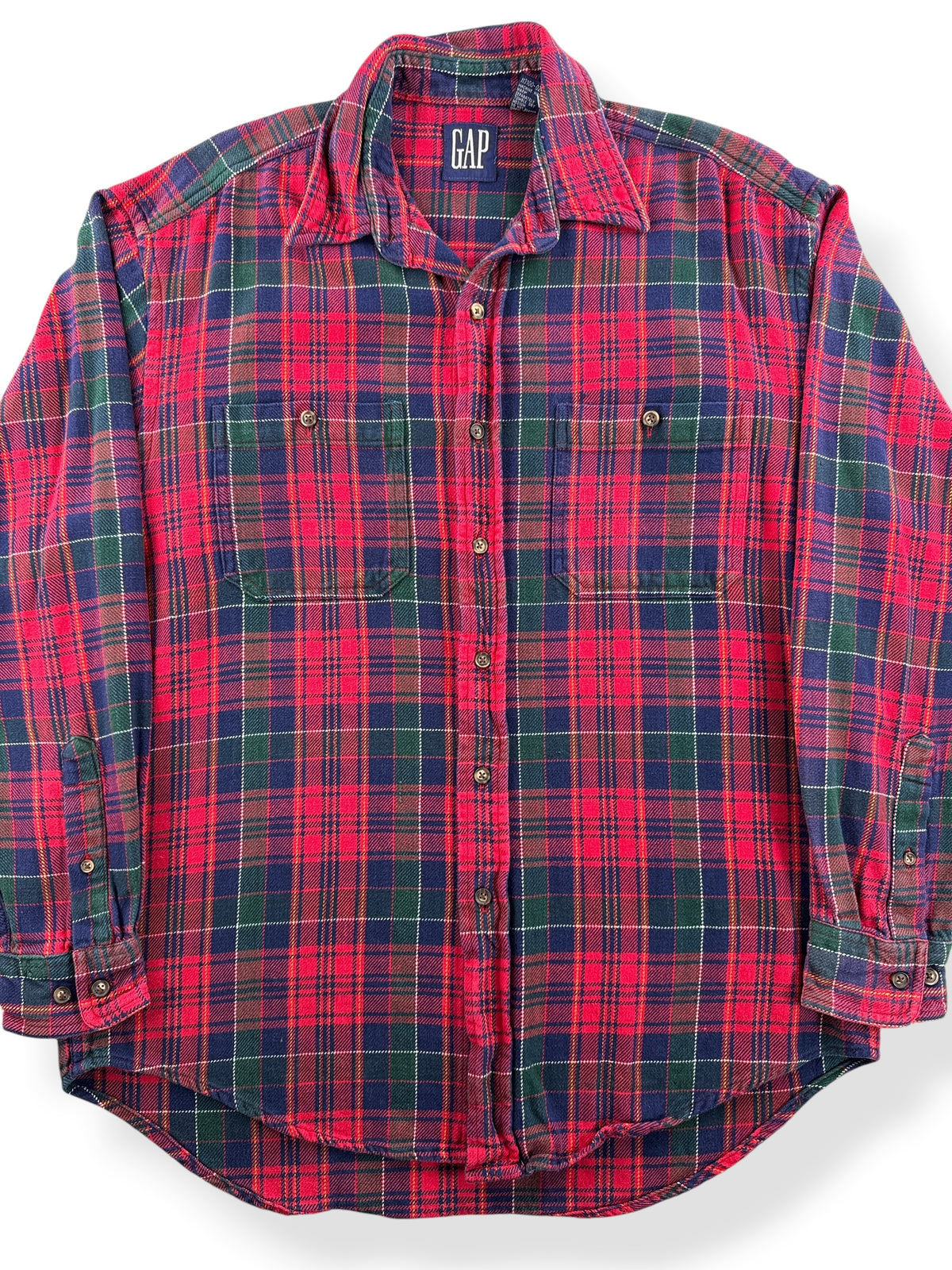 Close-up of Vintage Gap Cotton Flannel SZ M
