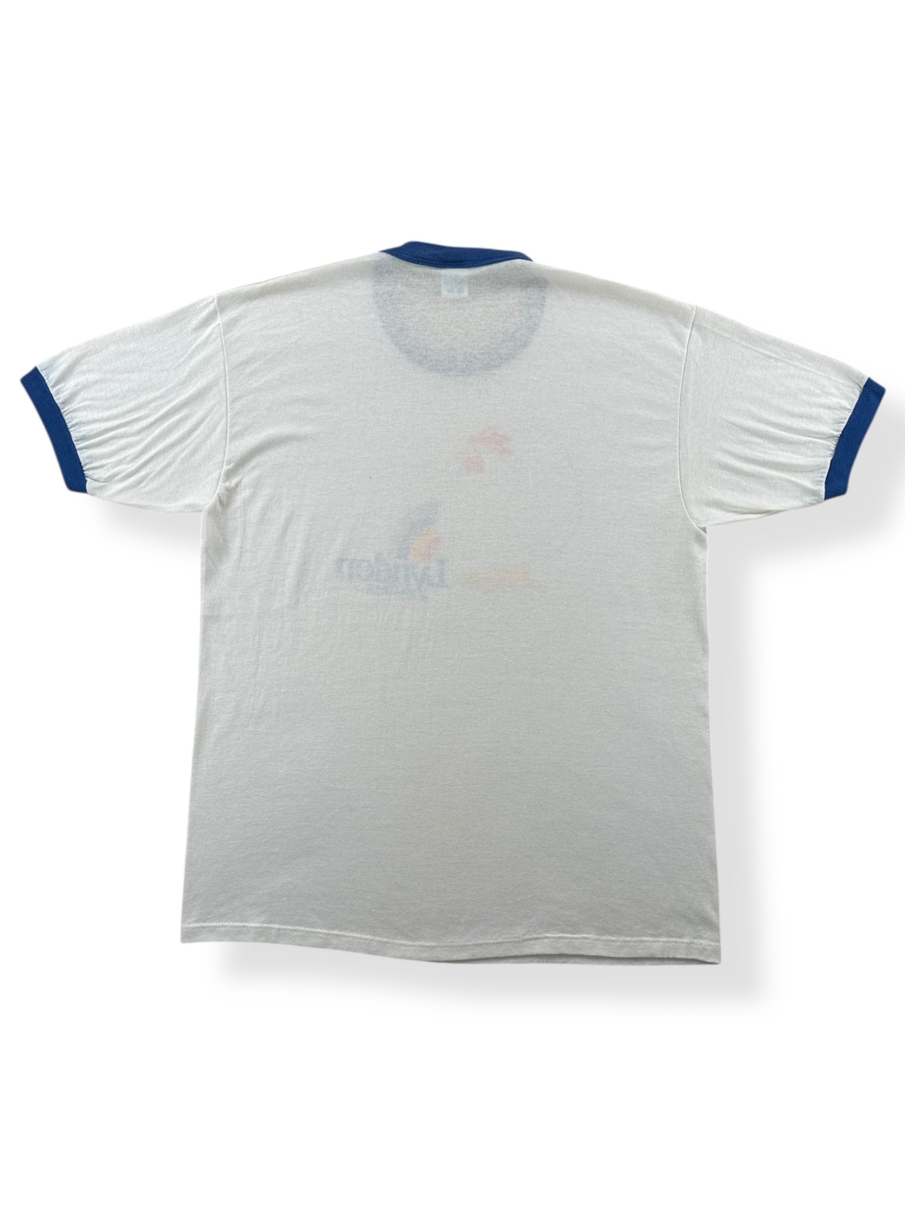Back of Vintage Lynden Farms Chicken Ringer Tee SZ L