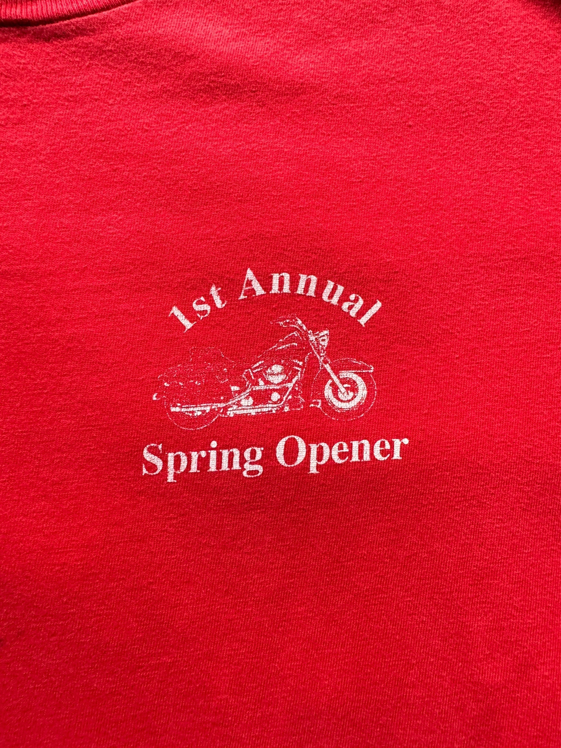 front graphic of Vintage 1993 Granite Falls Spring Opener Tee SZ L