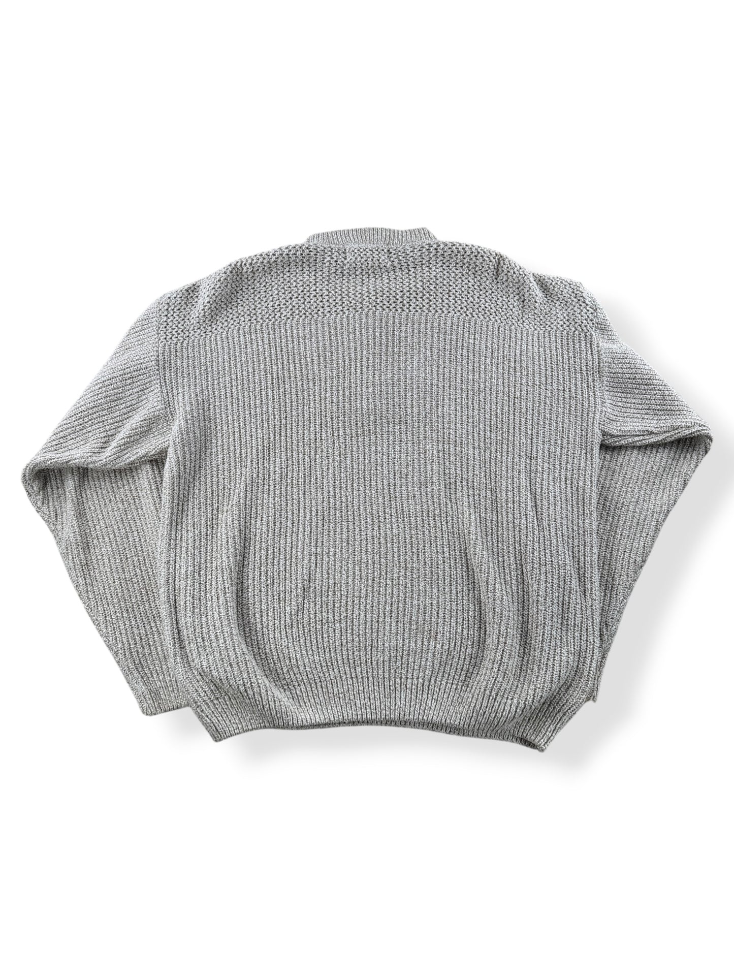 Back of Vintage Eddie Bauer Henley Style Sweater SZ S (Fits XL)