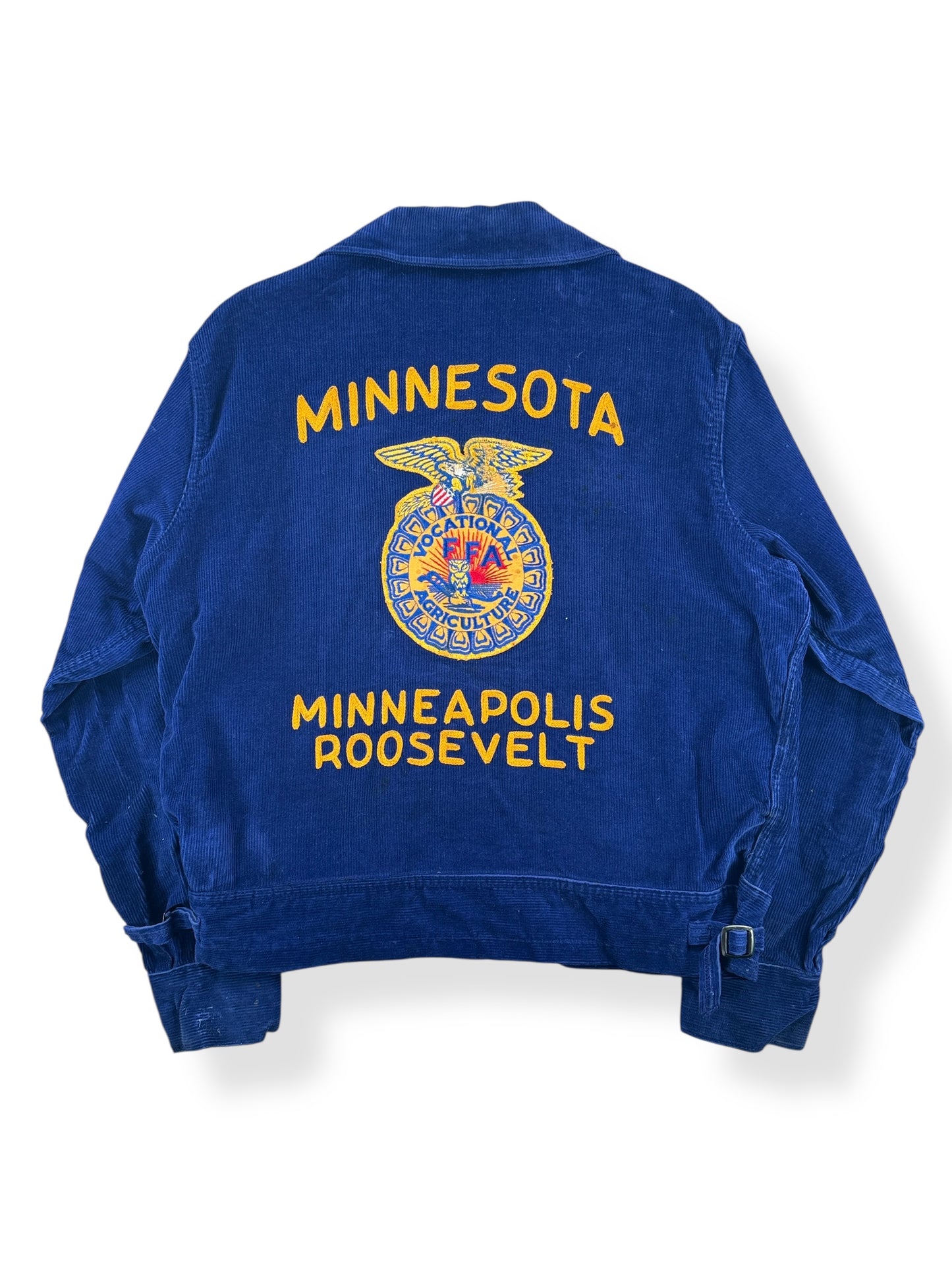 Back of Vintage Minnesota Minneapolis FFA Jacket SZ 44