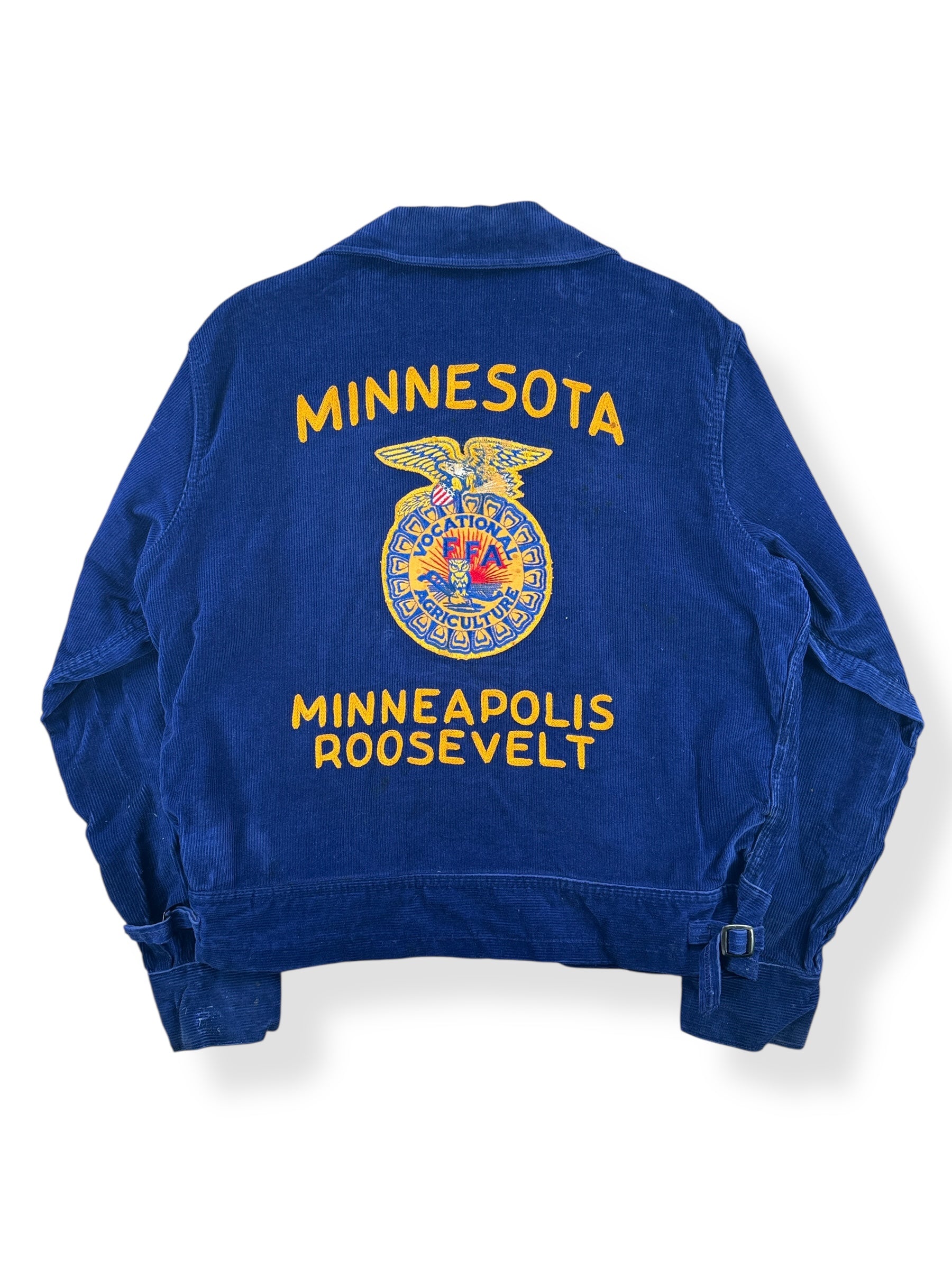 Back of Vintage Minnesota Minneapolis FFA Jacket SZ 44