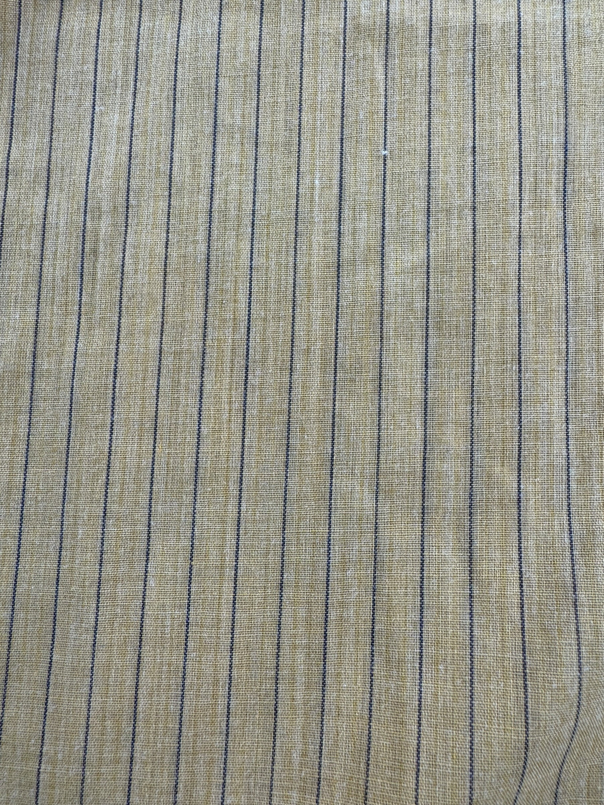 Pattern on Vintage 70s Yellow Striped Shirt W/ Chopped Sleeves SZ L
