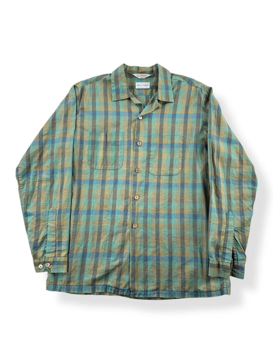 Front of Vintage Da Vinci Loop Collar Shirt SZ L AS IS