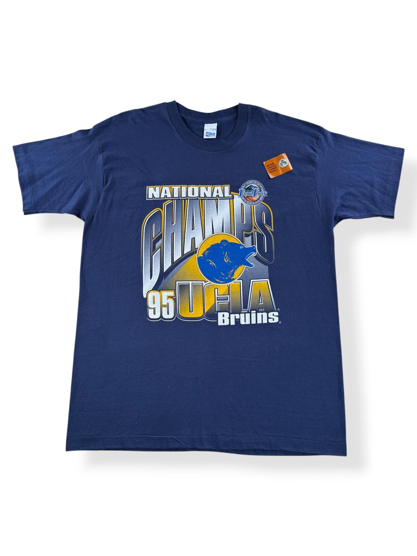Front of Vintage NOS UCLA Bruins National Champs '95 Tee SZ XL