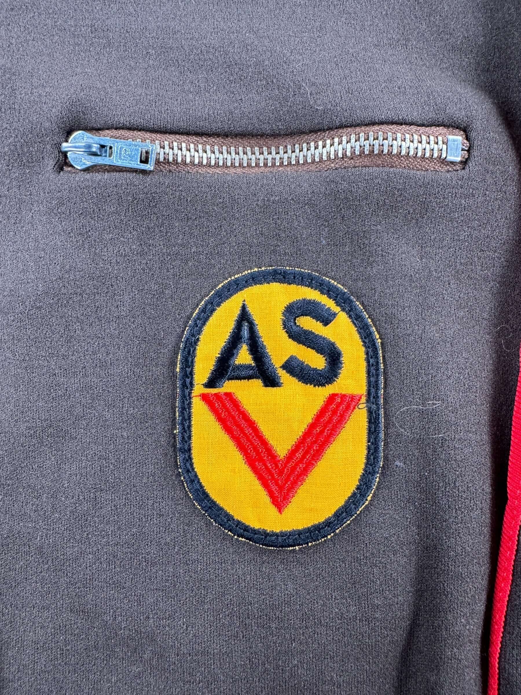 Patch on Vintage German Polyester Warm Up Jacket SZ M