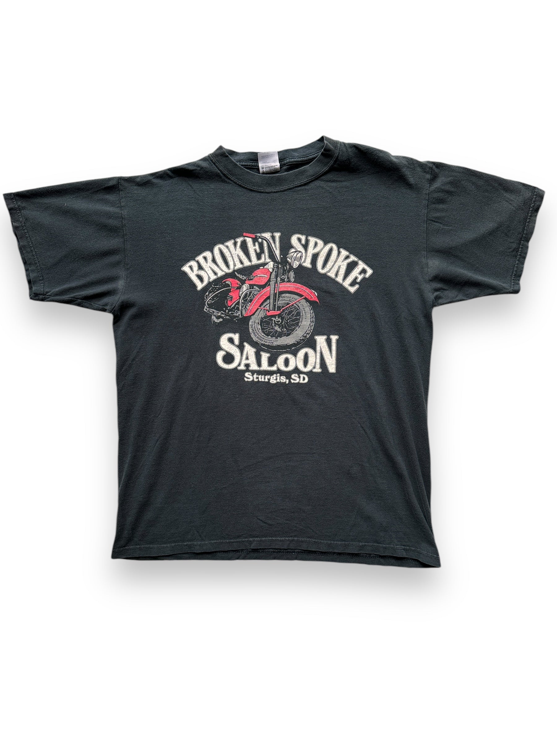 front of Vintage Broken Spoke Saloon Sturgis Tee SZ L