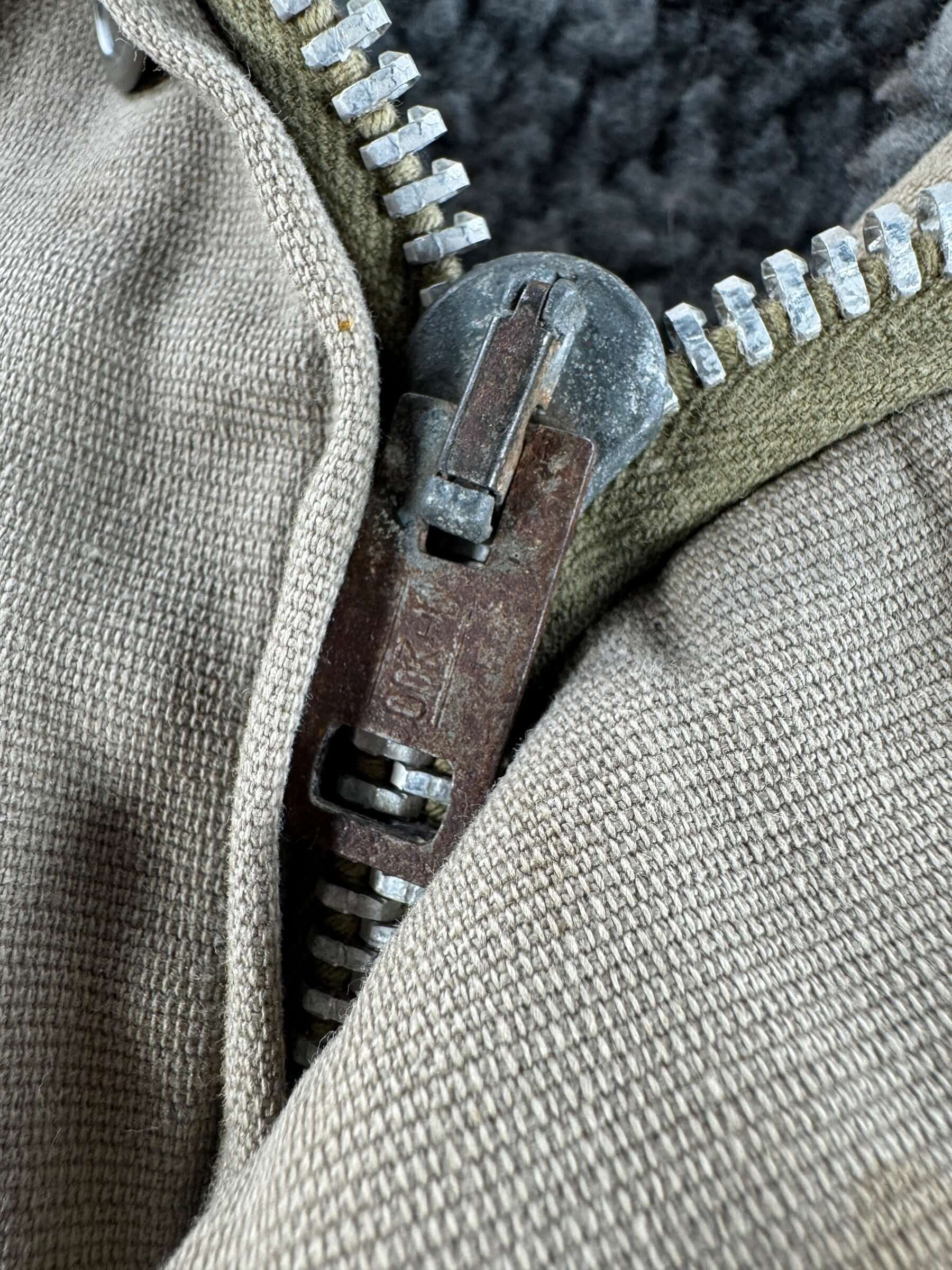 Zipper on Vintage Civilian N-1 SZ L