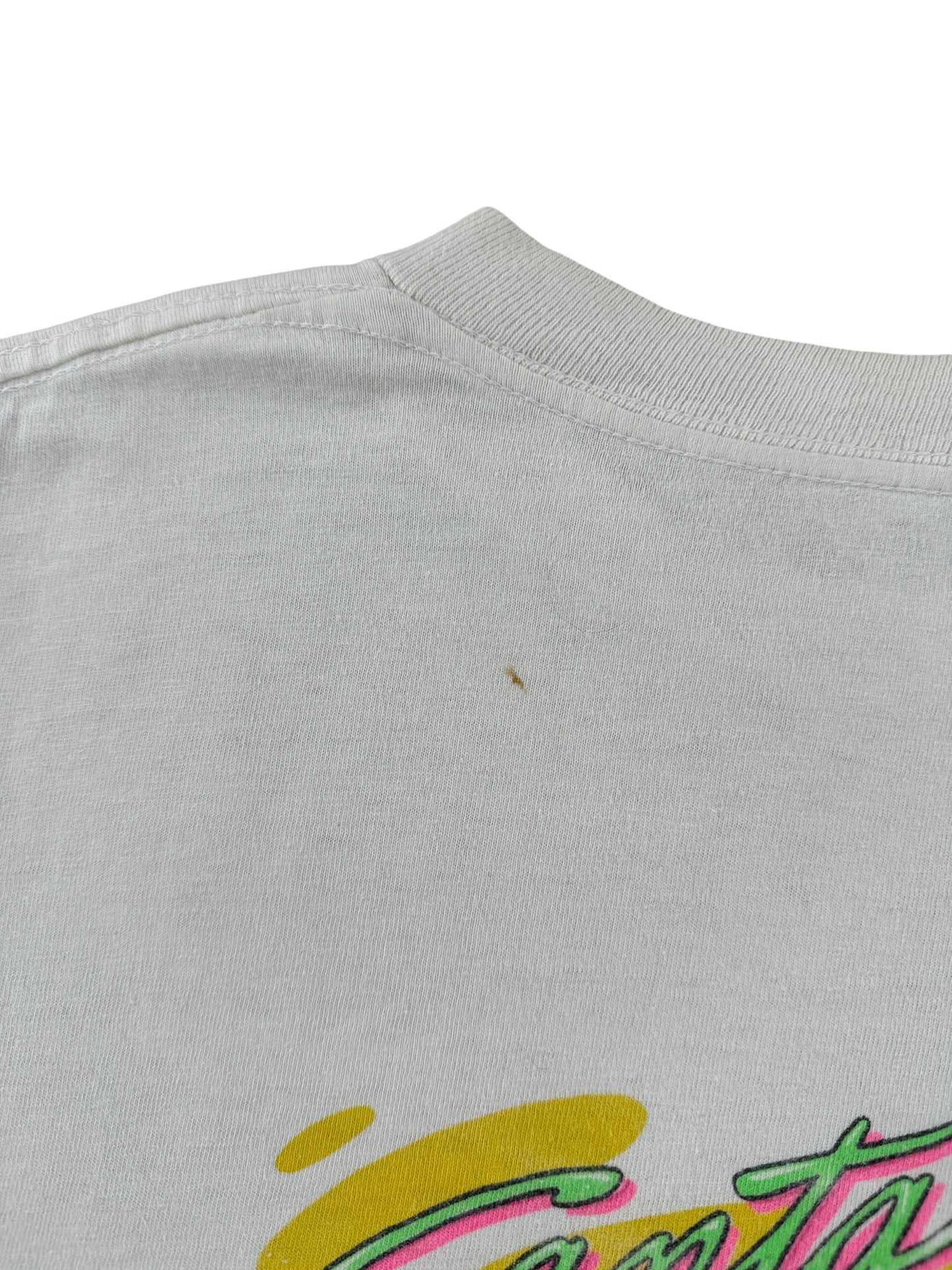 Stain on Vintage Long Sleeve 1990 Santa Barbara Rugby Tournament Tee SZ L