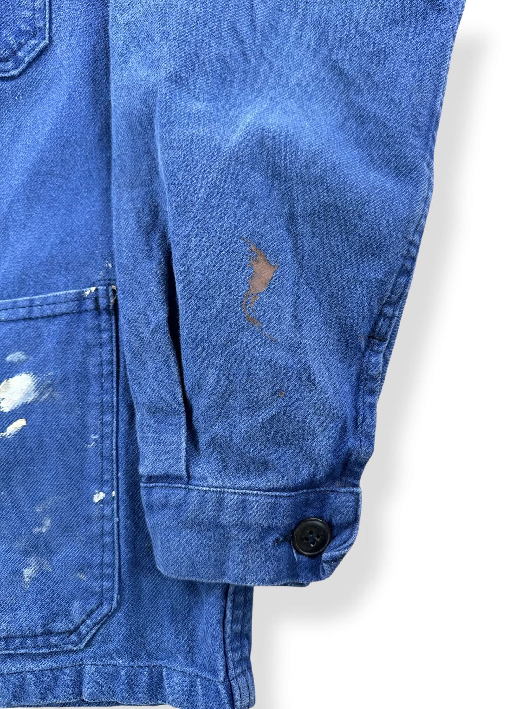 Stain on Vintage Painters French Chore Coat SZ M