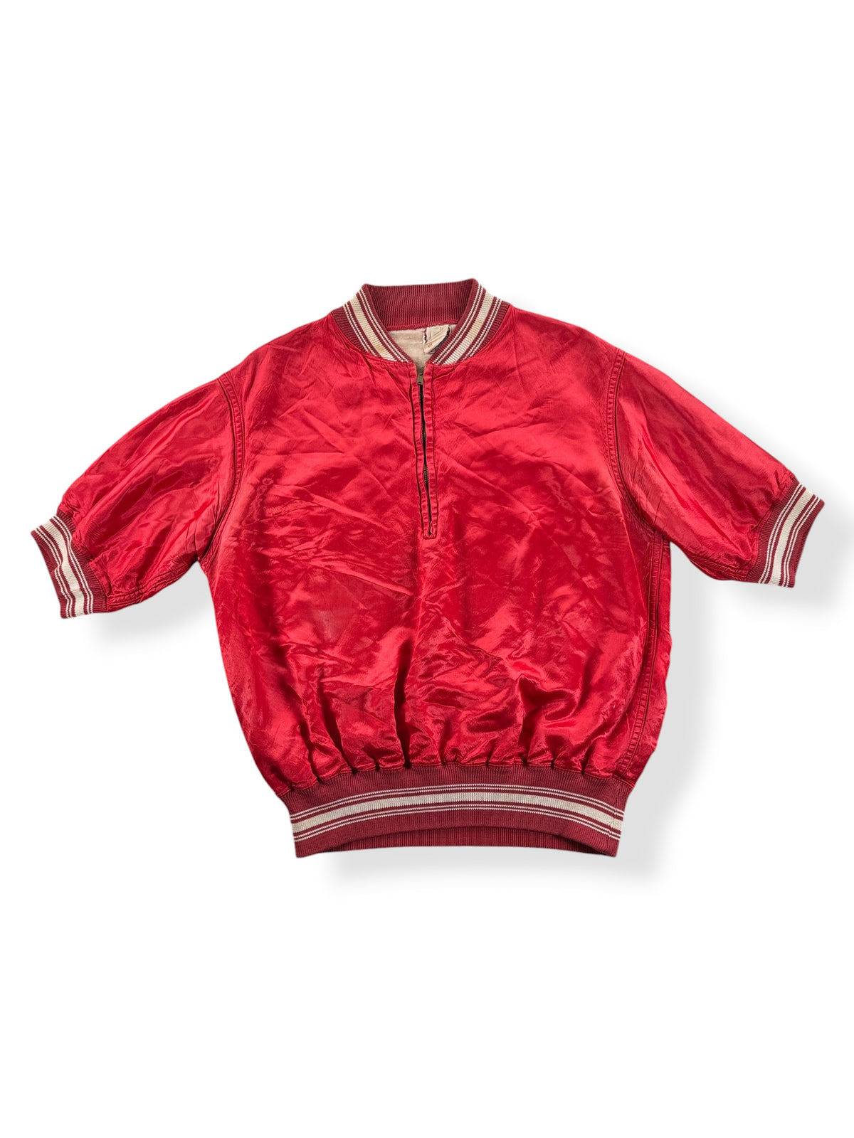 Front of Vintage Southland Satin Basketball Jacket SZ L