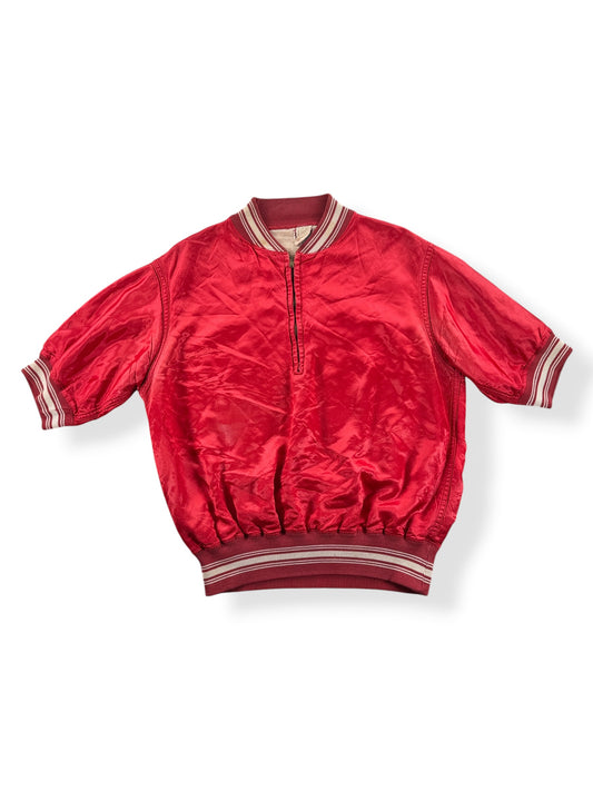 Front of Vintage Southland Satin Basketball Jacket SZ L