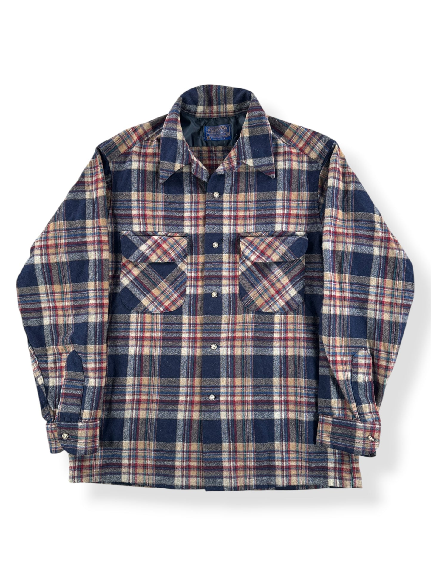 Front of Vintage 60s Pendleton Board Shirt SZ M