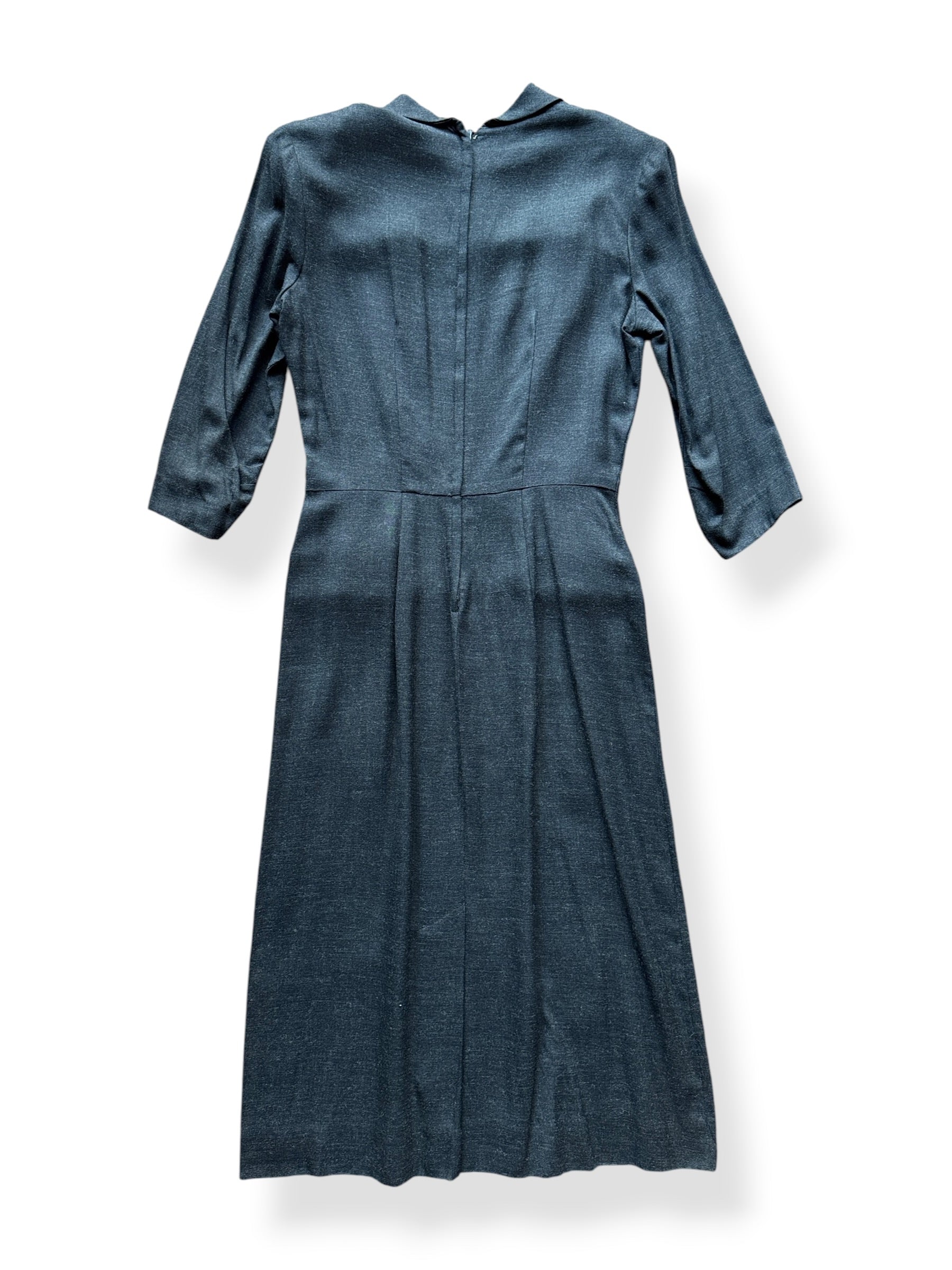 Back of Vintage Slate Knit Button Dress SZ S/M