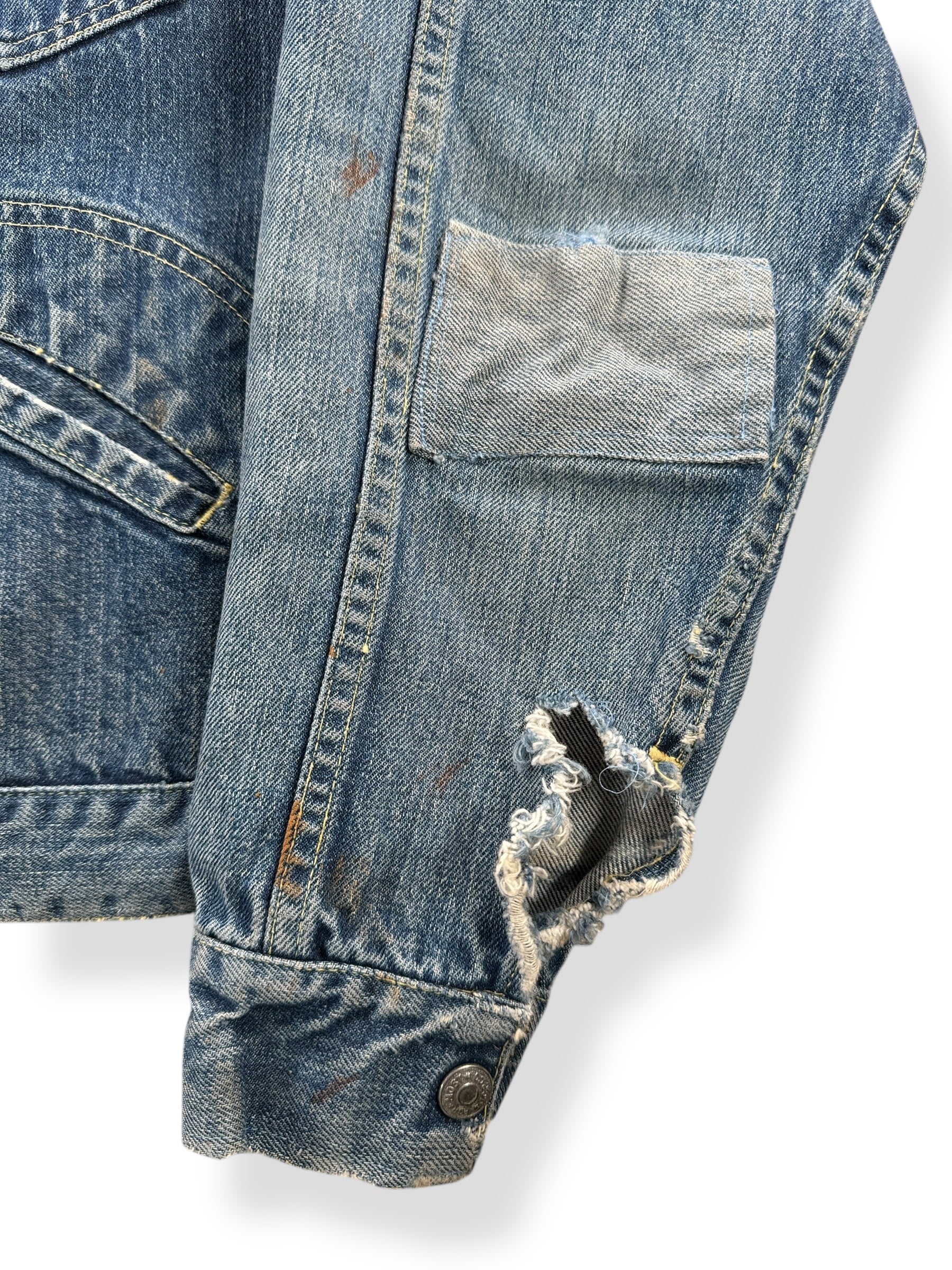 Patch on Vintage Penney's Foremost Selvedge Denim Jacket SZ M