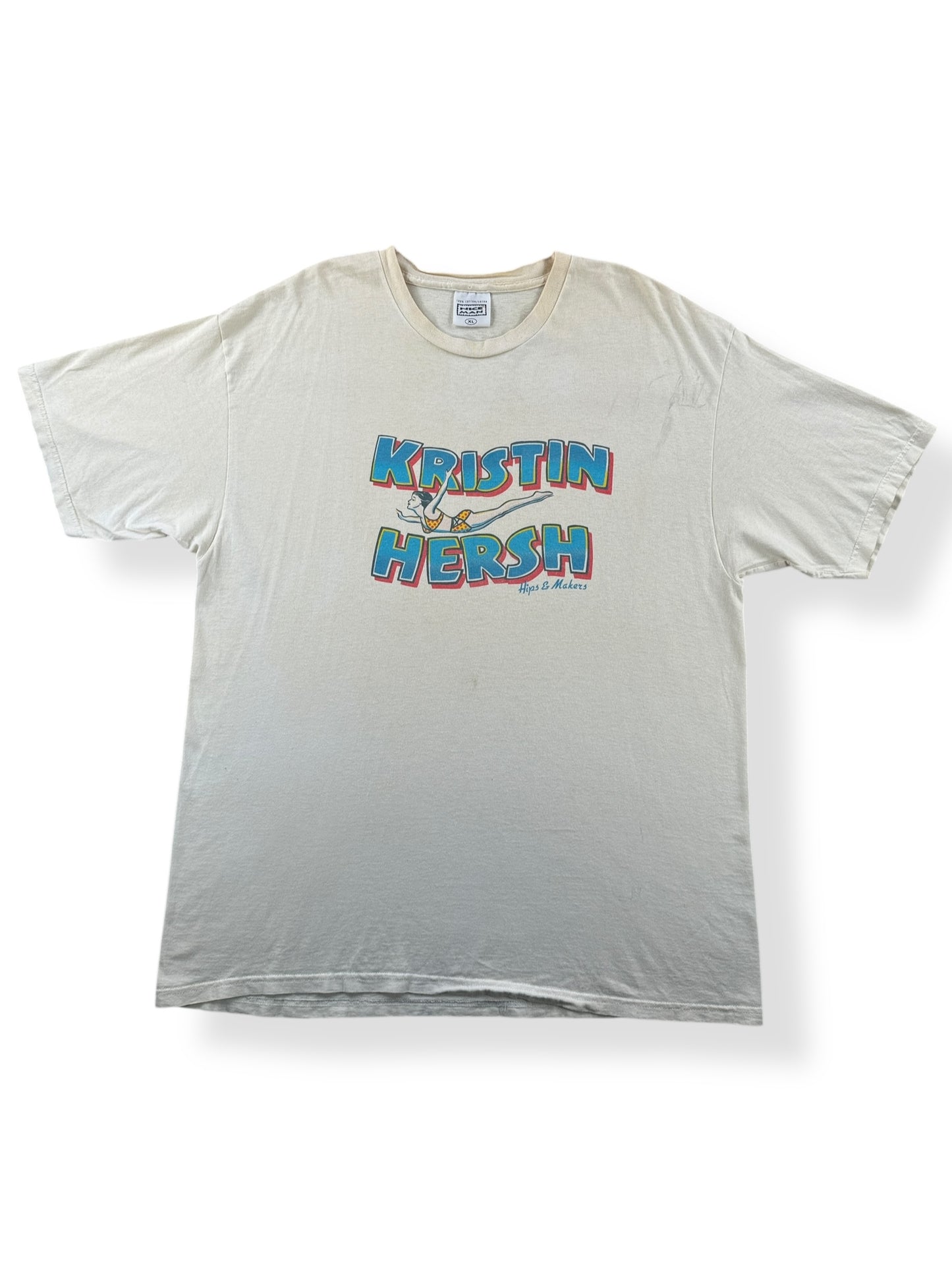Front of Vintage Kristin Hersh Hips and Makers Tee SZ XL