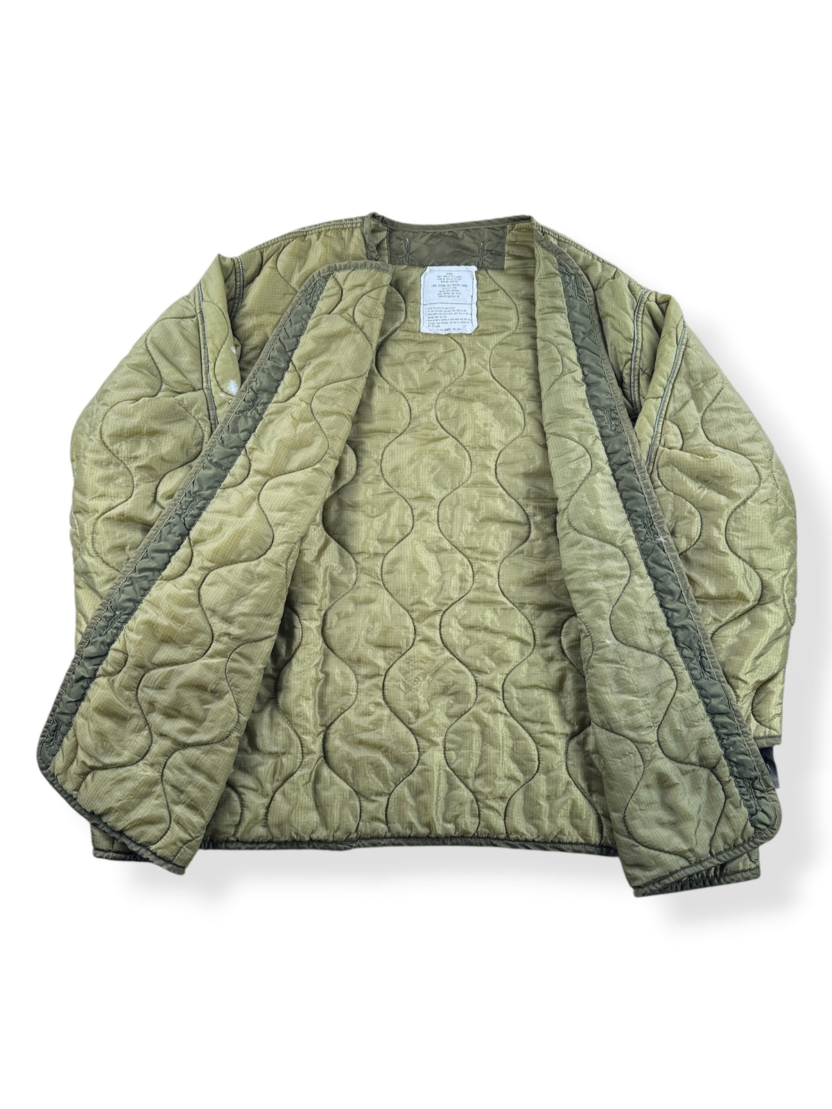 Inside of Vintage Military Parka Liner Jacket SZ M