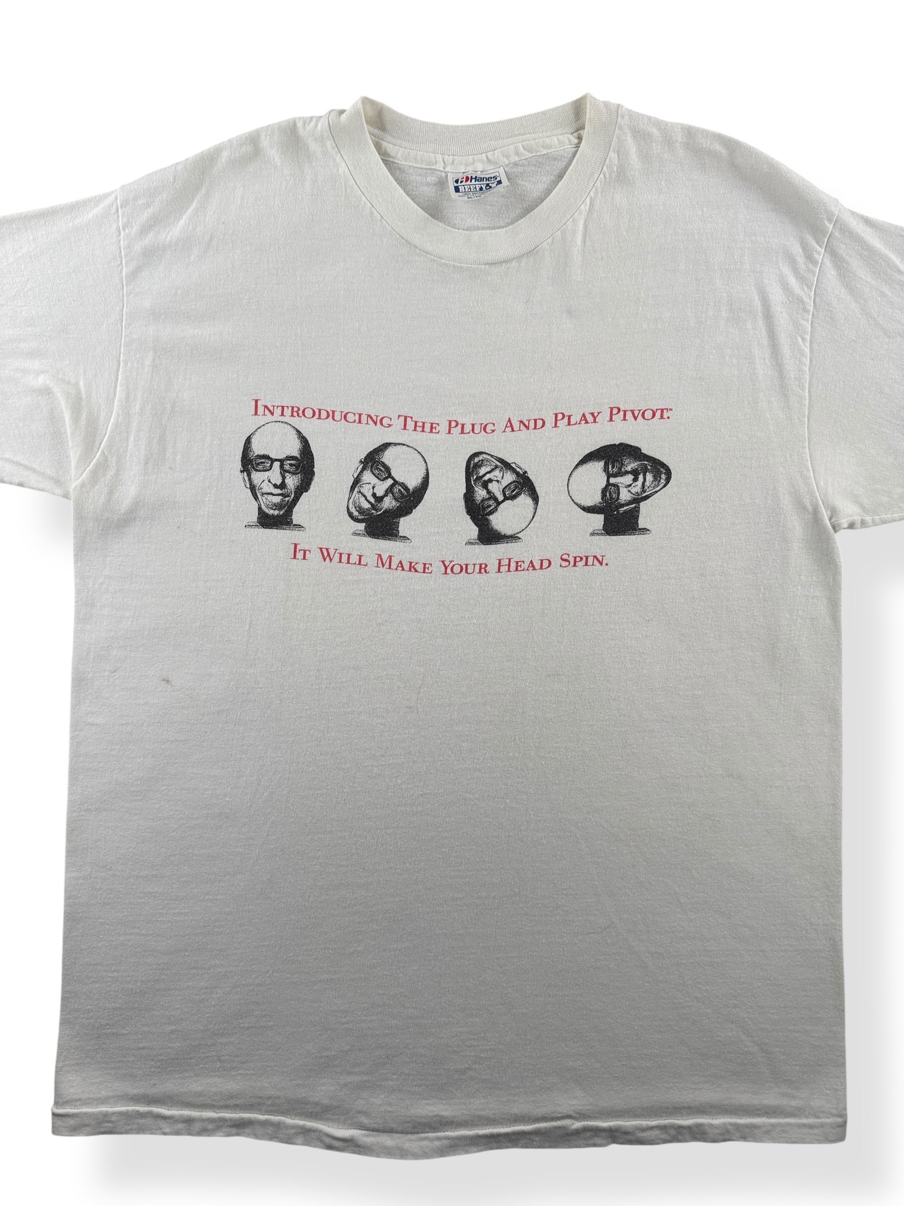 Front Close Up of Vintage Plug and Play Tee SZ XL (Fits L)