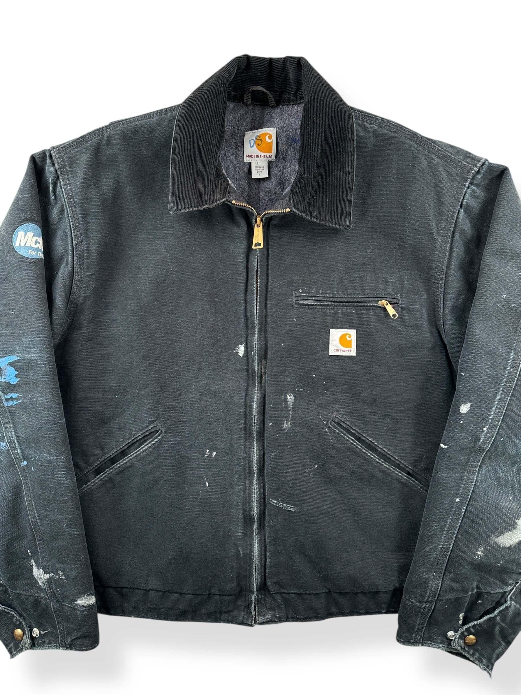 Front Close Up of Vintage MIUSA Carhartt Detroit Jacket SZ L