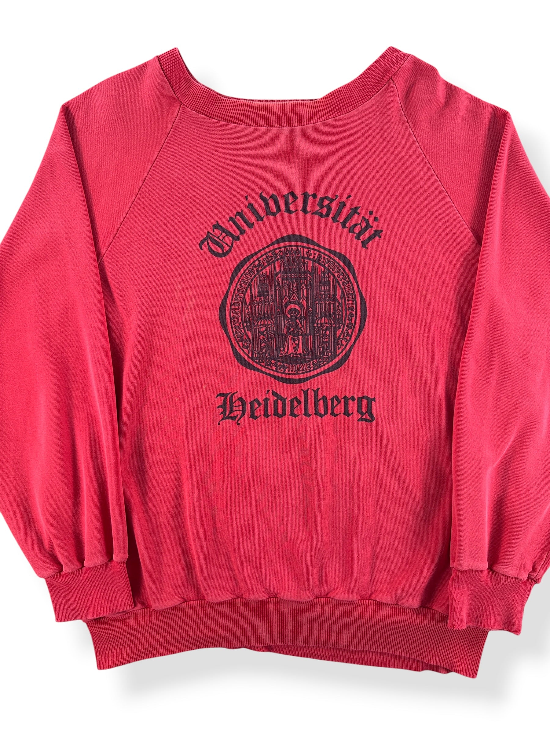 Front Close Up of Vintage Euro University Crewneck SZ L
