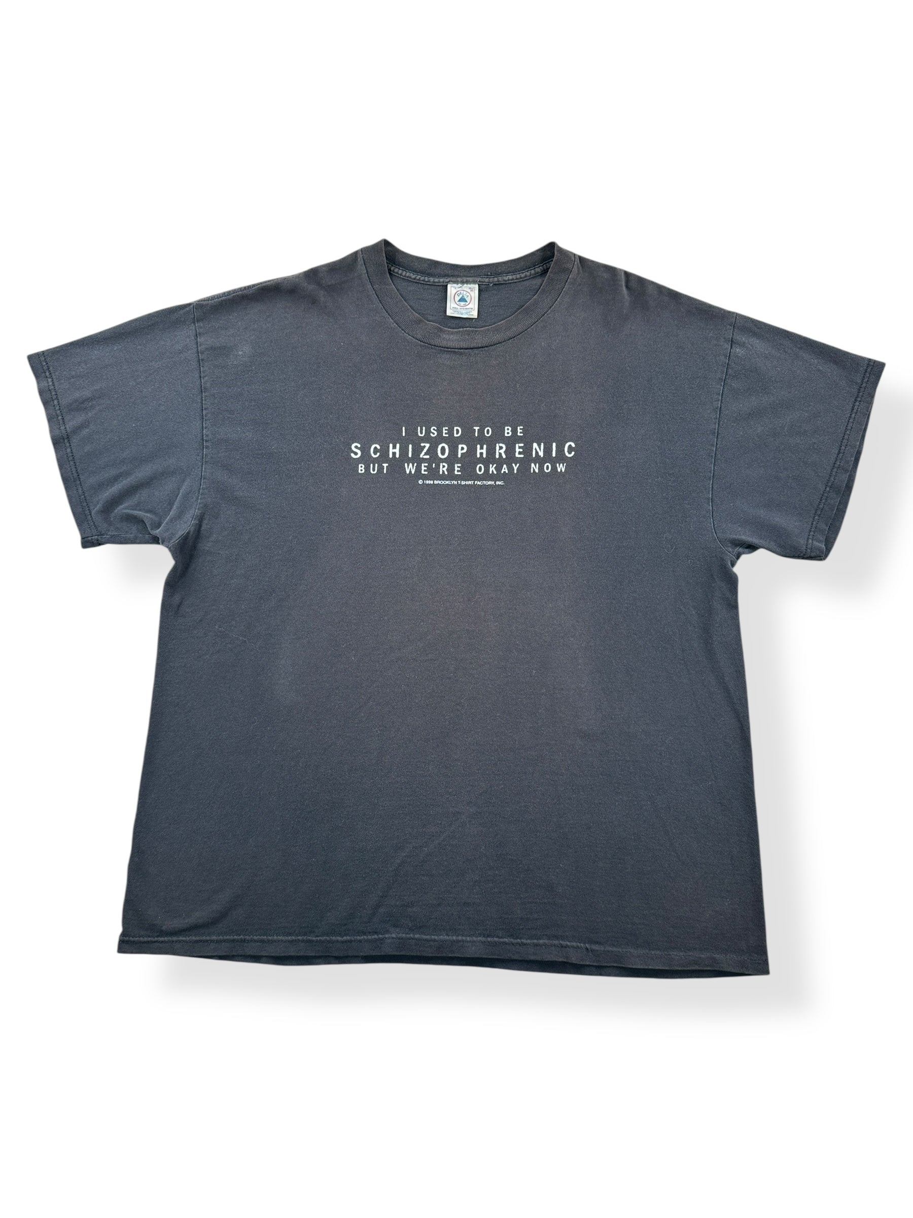 Front of Vintage Schizophrenia Tee SZ XL