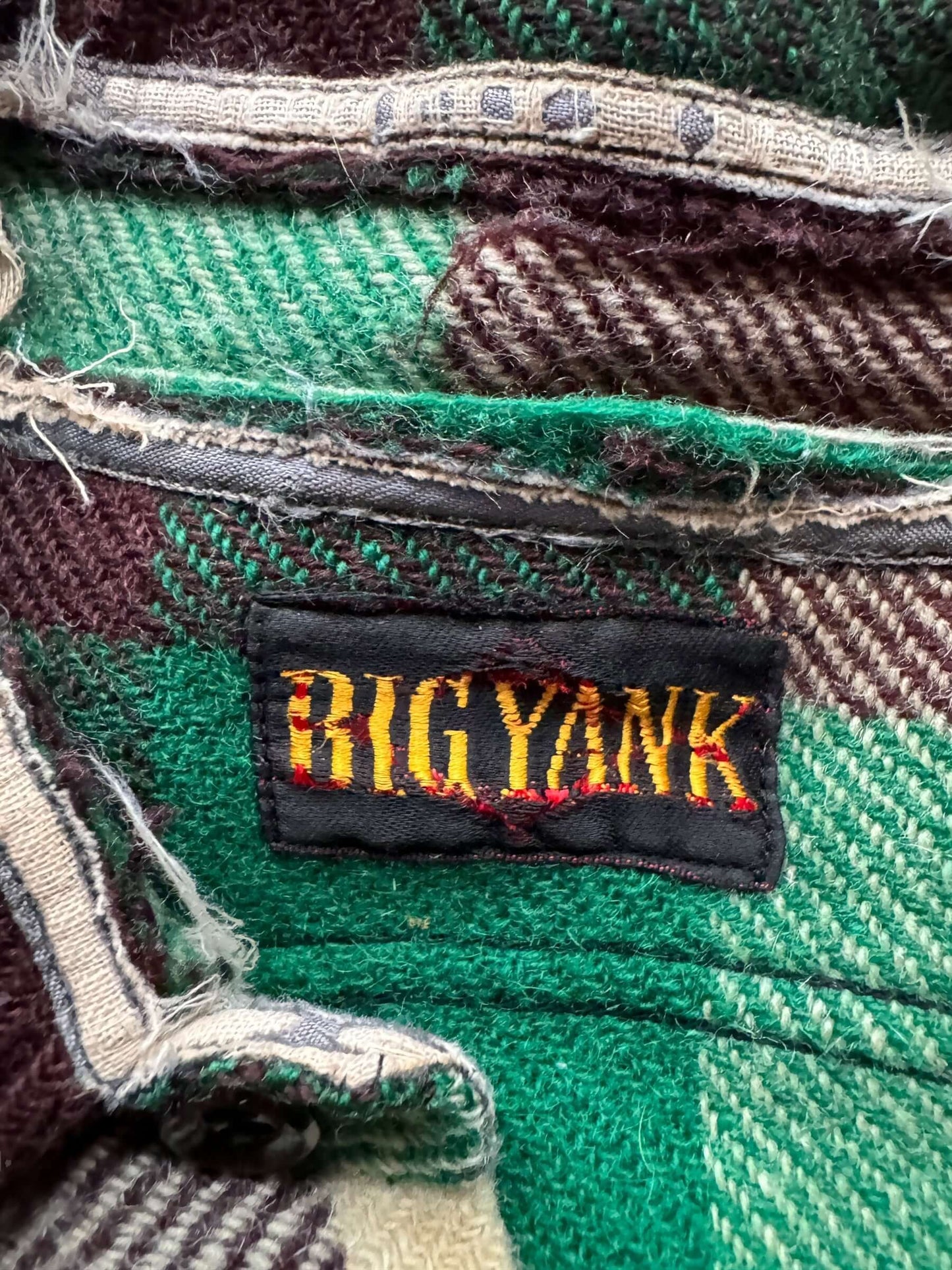 tag on Vintage Big Yank Wool Shirt Jac SZ M